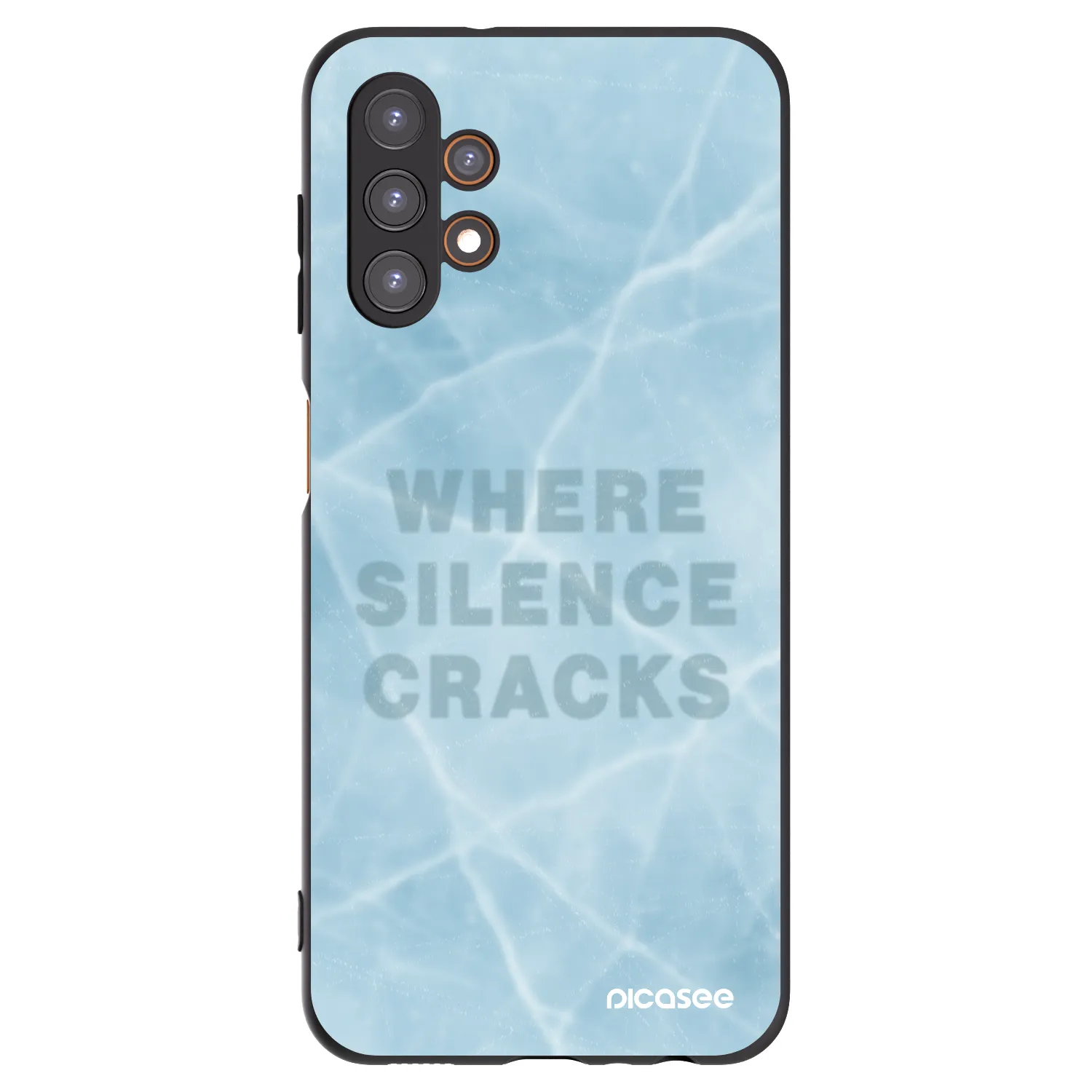 Picasee Samsung Galaxy A13 4G A135 Hülle - Schwarzes Silikon - SILENCE