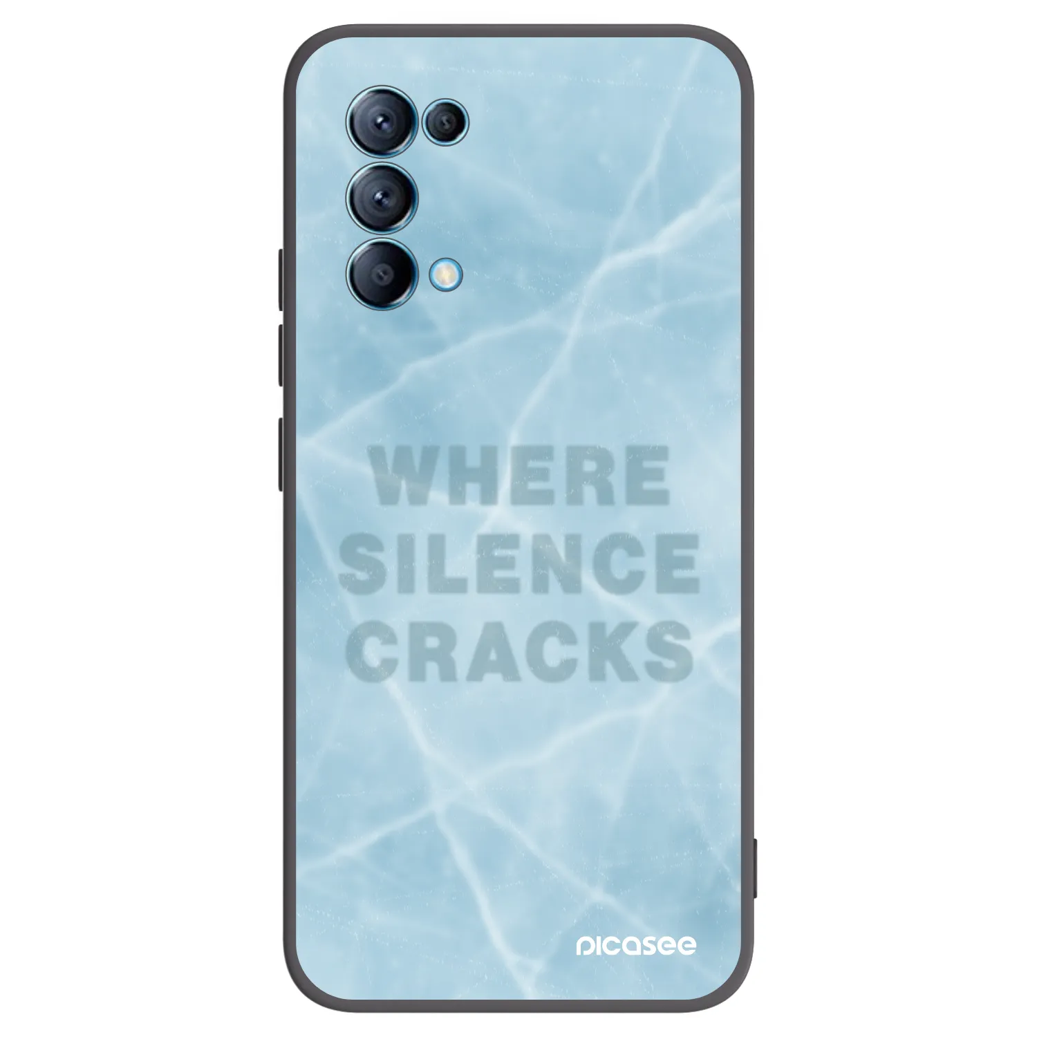 Picasee OPPO Reno 5 5G Hülle - Schwarzes Silikon - SILENCE