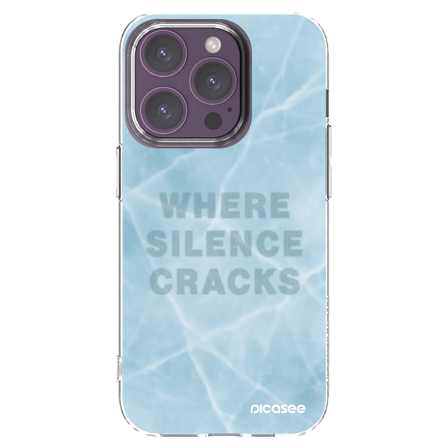 Picasee Apple iPhone 14 Pro Hülle - Transparentes Silikon - SILENCE