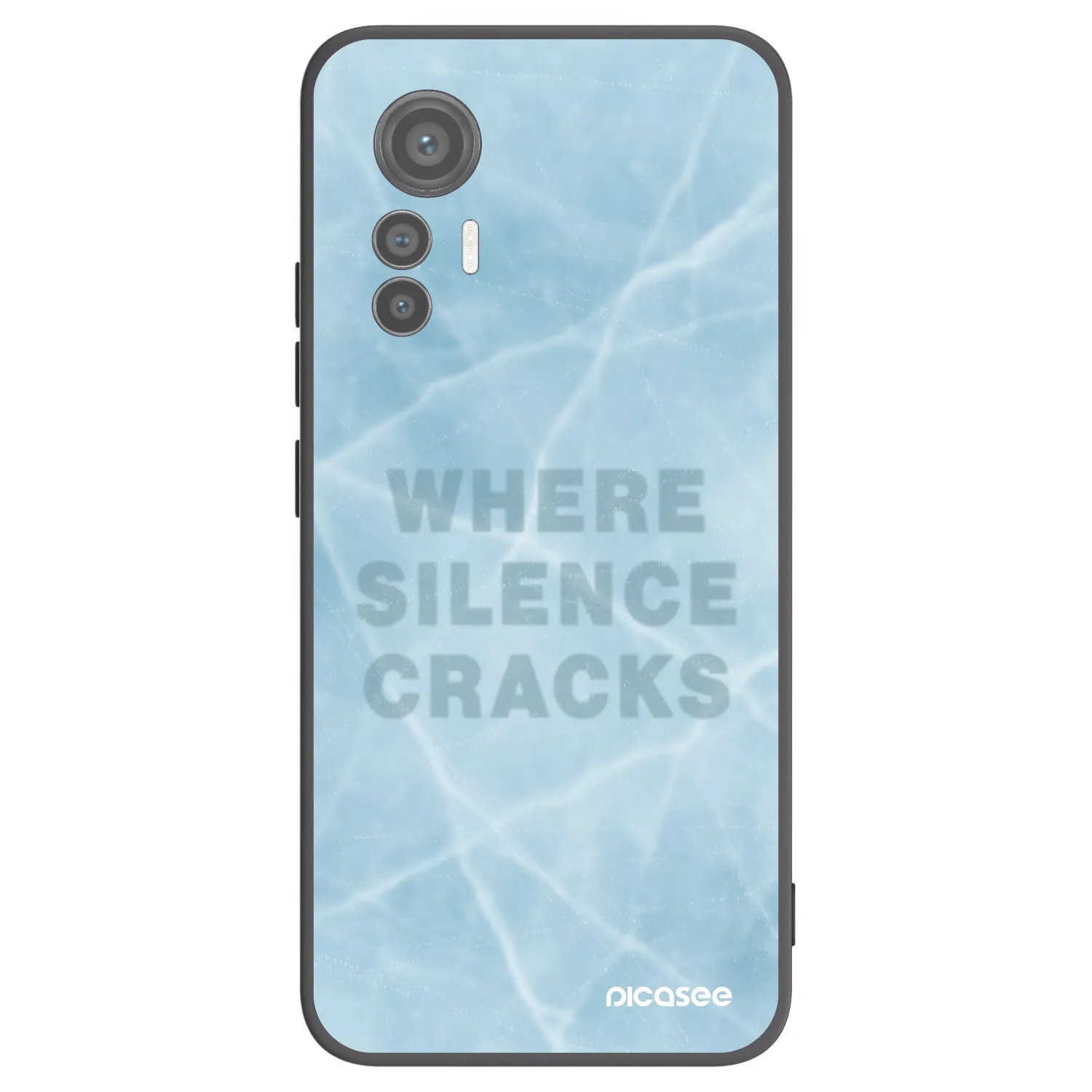 Picasee Xiaomi 12 Lite Hülle - Schwarzes Silikon - SILENCE