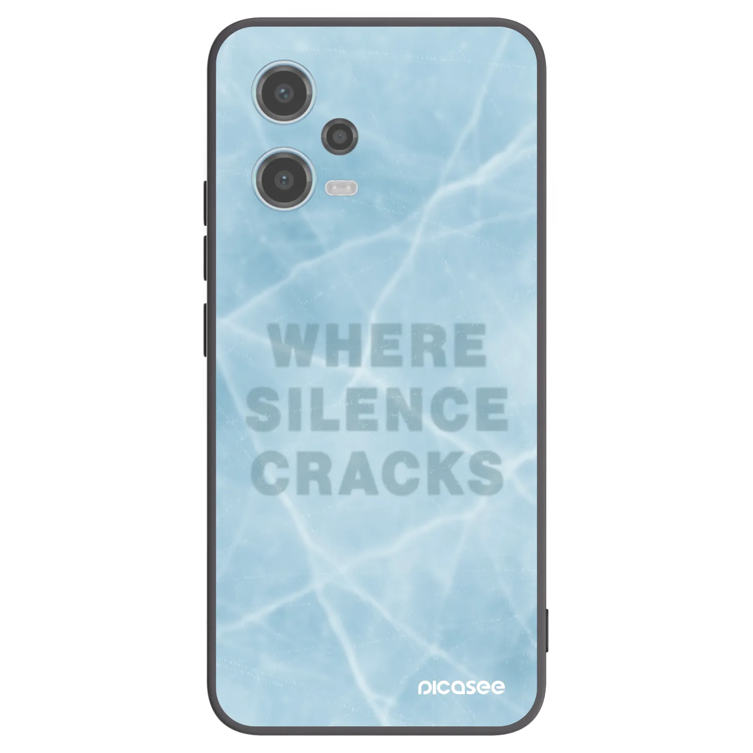 Picasee Xiaomi Redmi Note 12 5G Hülle - Schwarzes Silikon - SILENCE