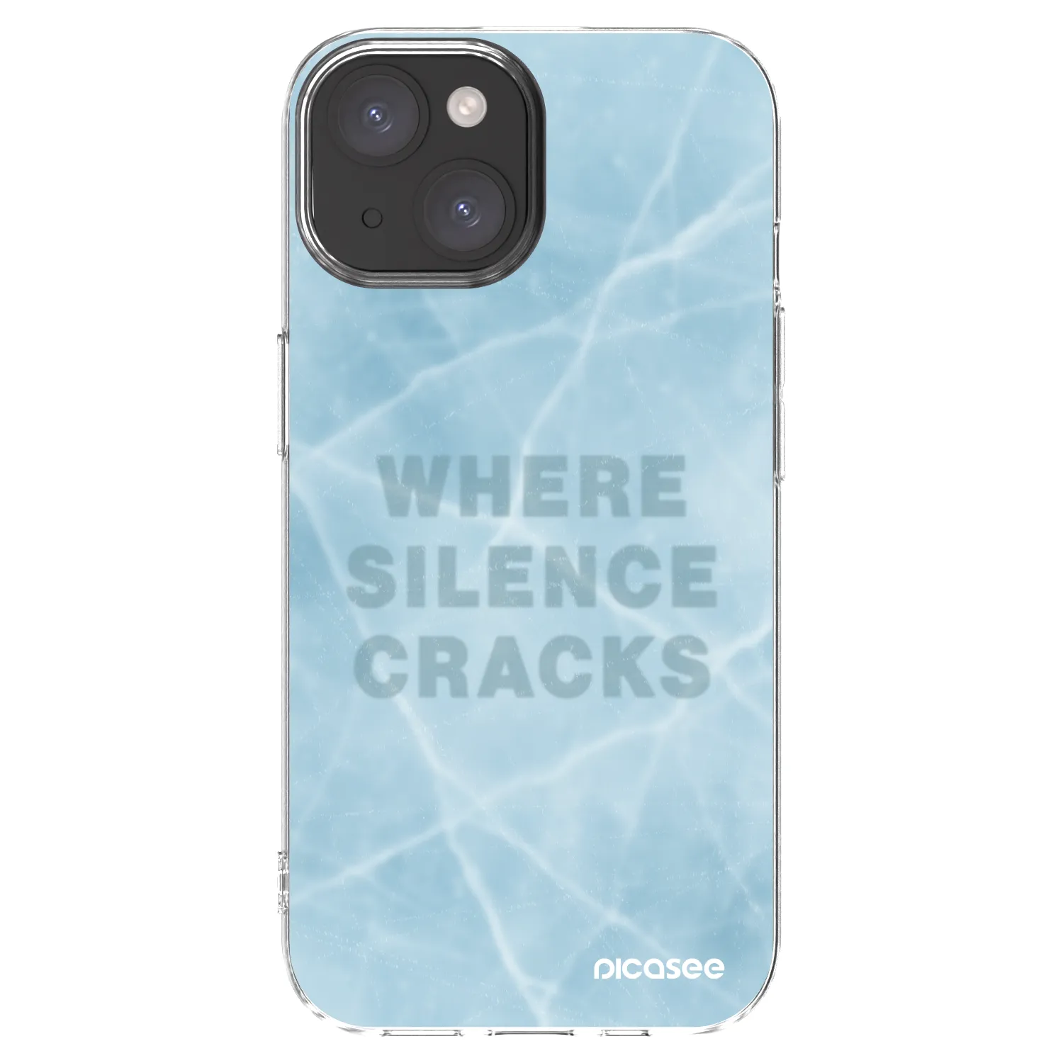 Picasee Apple iPhone 15 Hülle - Transparentes Silikon - SILENCE