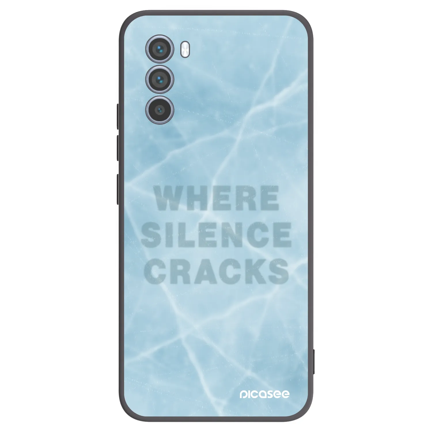 Picasee Motorola Moto G62 Hülle - Schwarzes Silikon - SILENCE