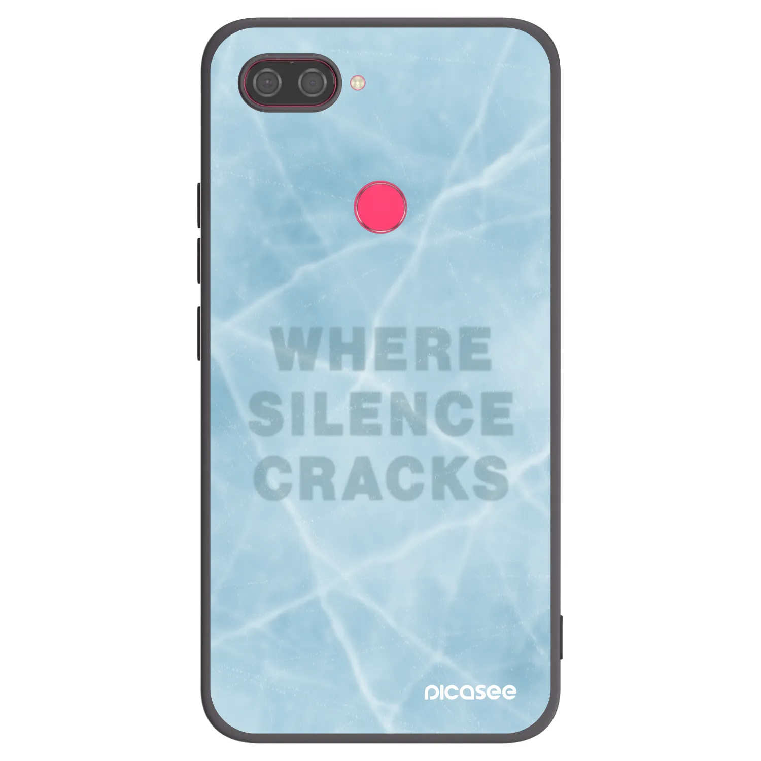 Picasee Xiaomi Mi 8 Lite Hülle - Schwarzes Silikon - SILENCE