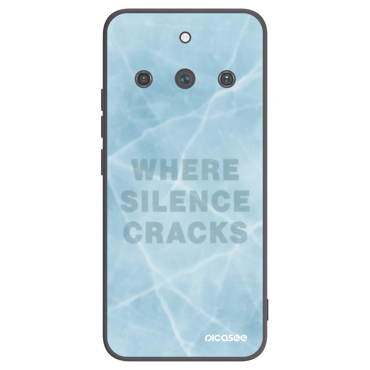 Picasee Realme 11 Pro+ Hülle - Schwarzes Silikon - SILENCE