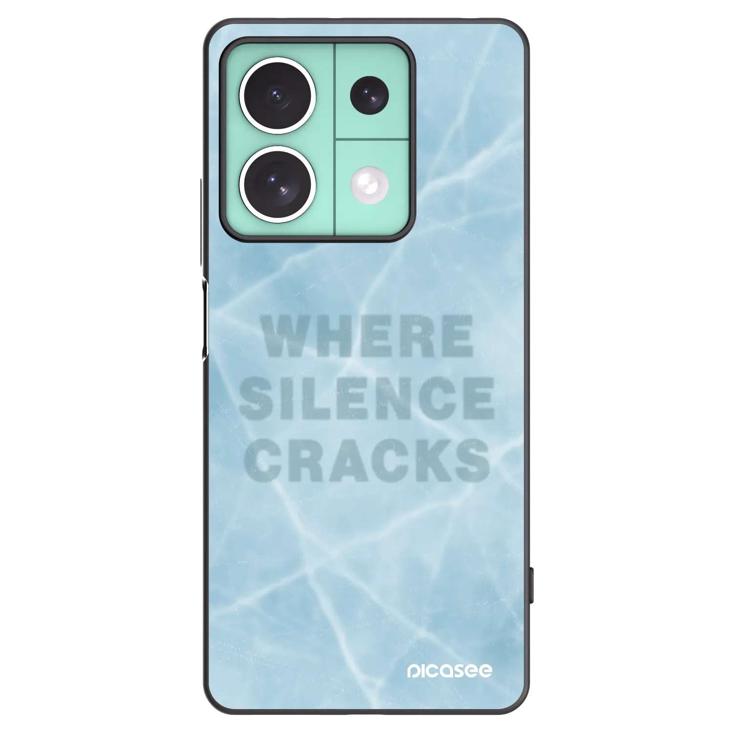 Picasee Xiaomi Redmi Note 13 5G Hülle - Schwarzes Silikon - SILENCE