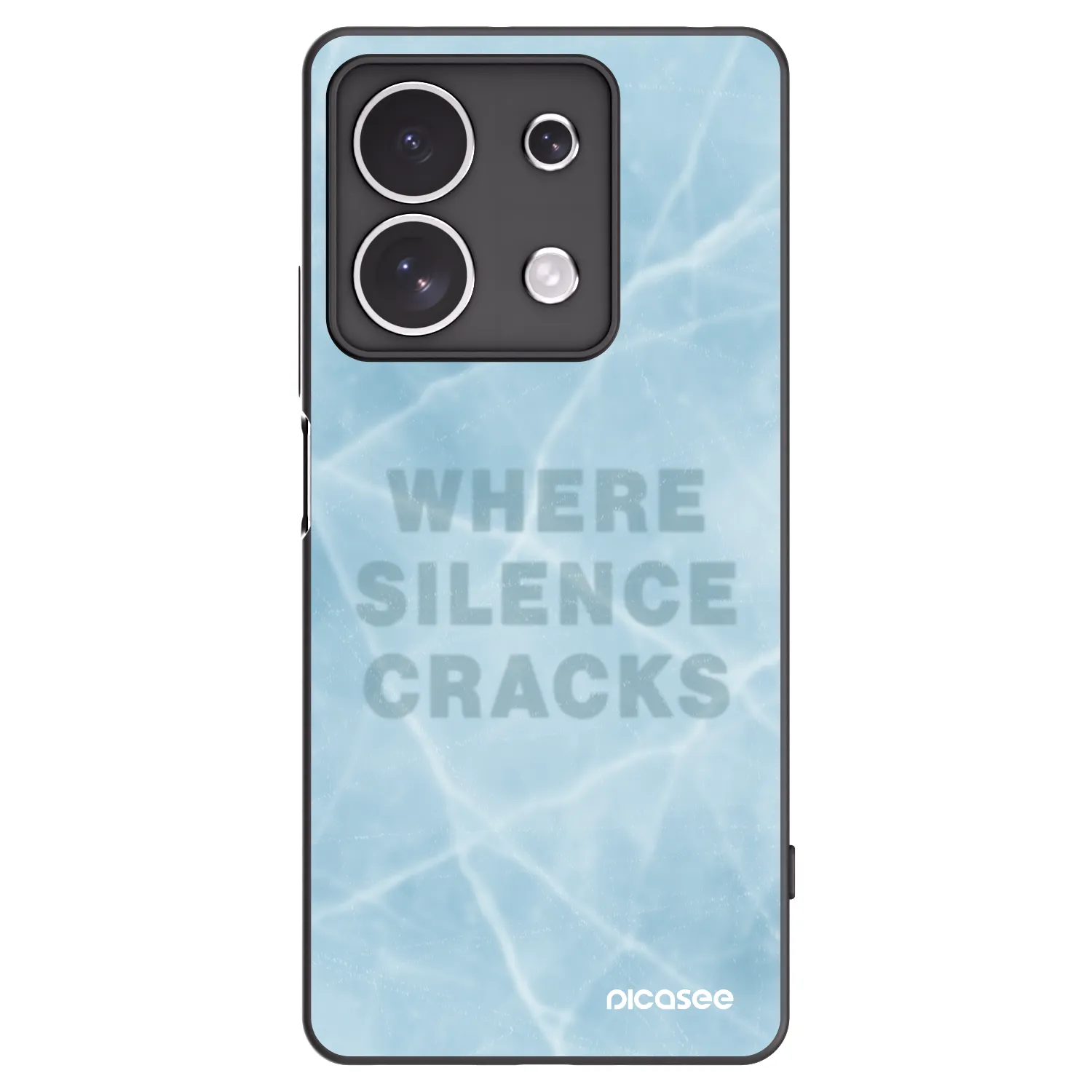 Picasee Xiaomi Redmi Note 13 4G Hülle - Schwarzes Silikon - SILENCE