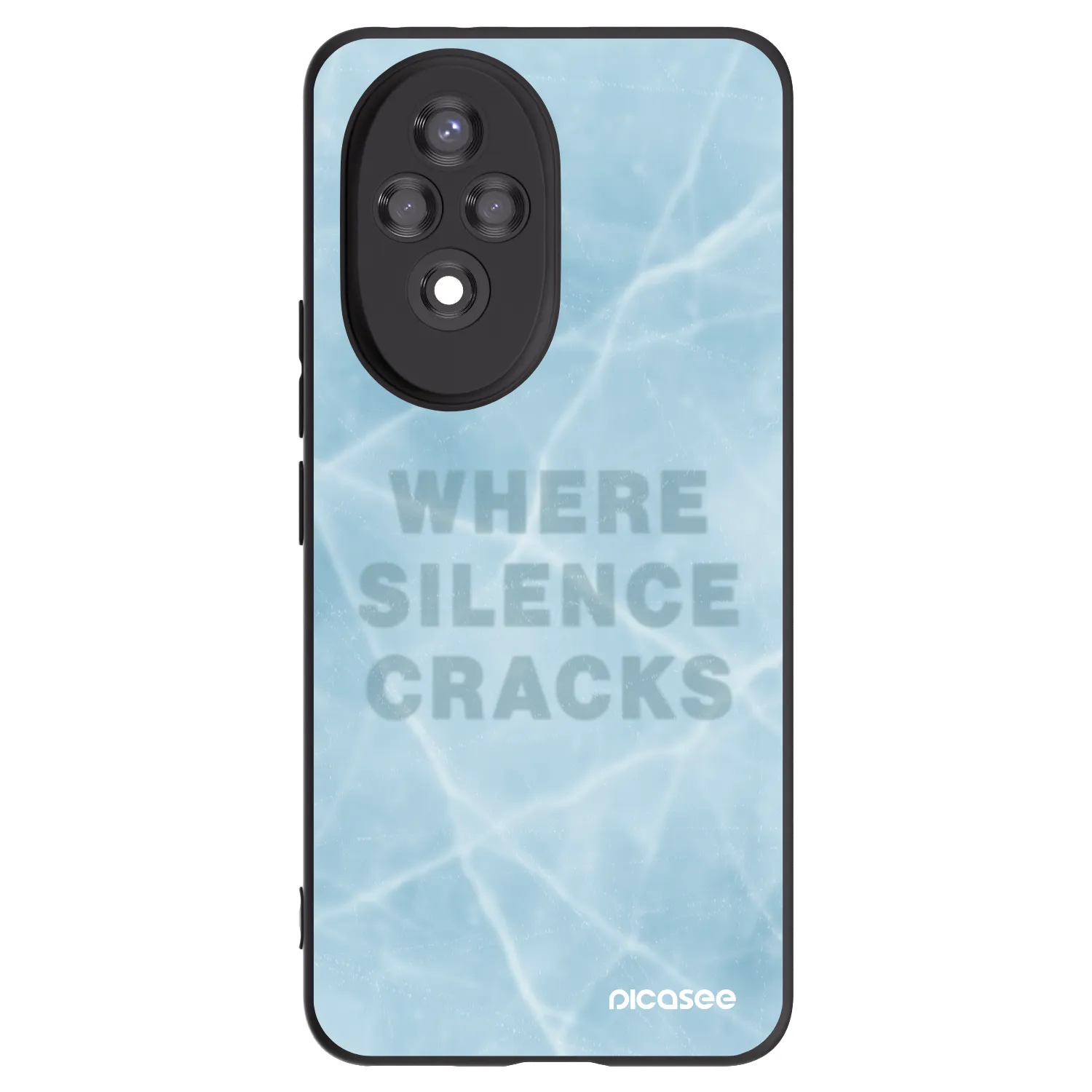 Picasee Honor 200 5G Hülle - Schwarzes Silikon - SILENCE