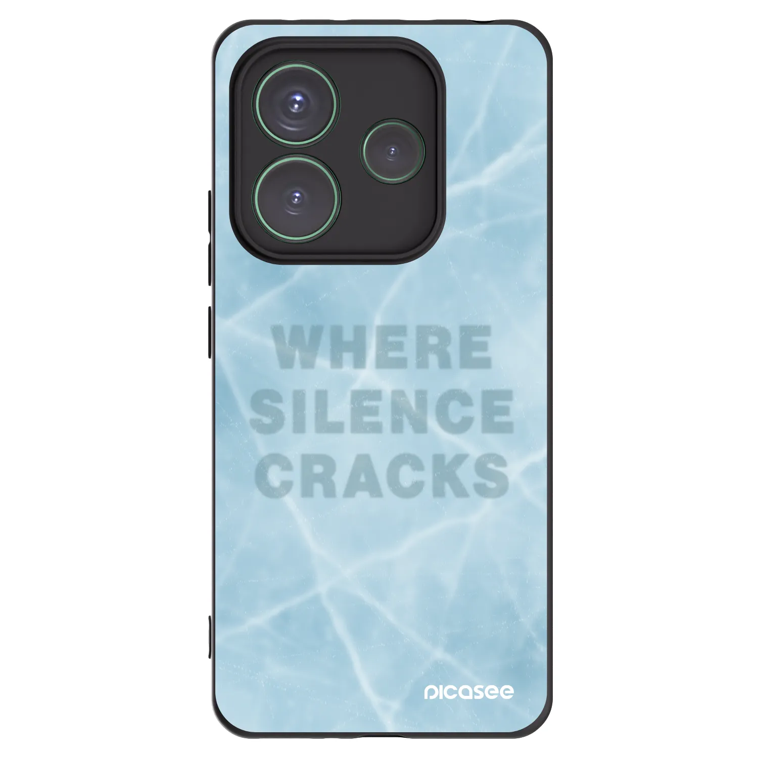 Picasee Xiaomi Redmi Note 14 5G Hülle - Schwarzes Silikon - SILENCE