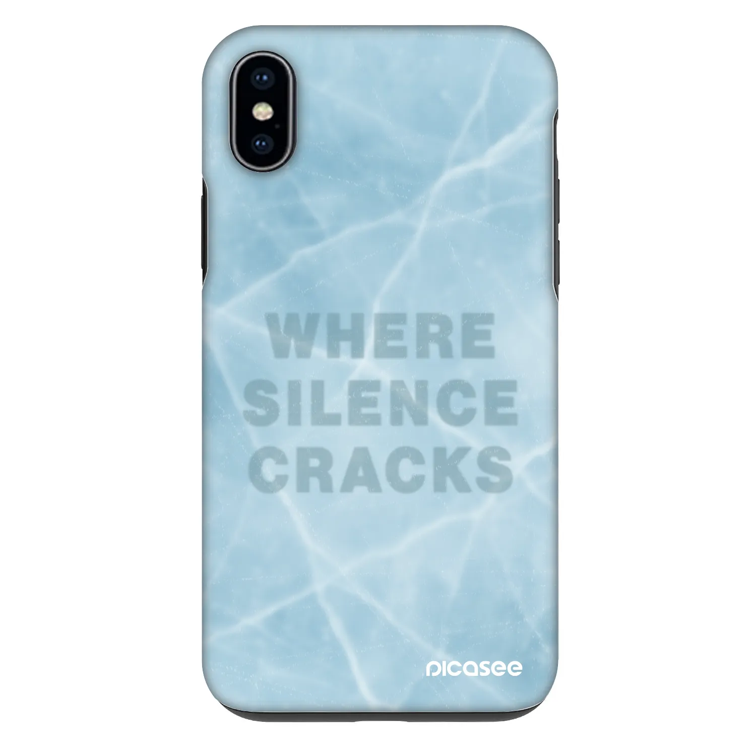 Picasee Fashion Case für Apple iPhone XS Max - SILENCE