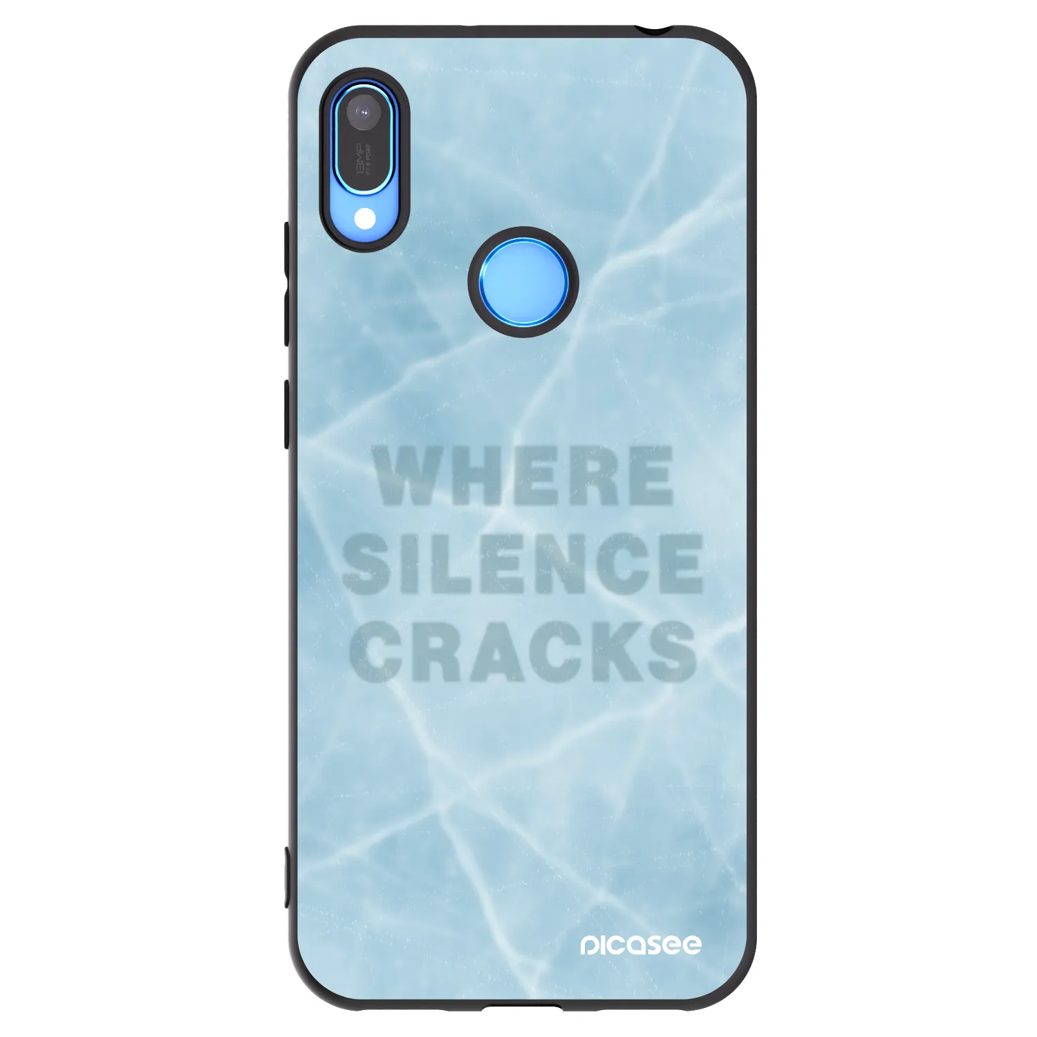 Picasee Huawei Y6 2019 Hülle - Schwarzes Silikon - SILENCE