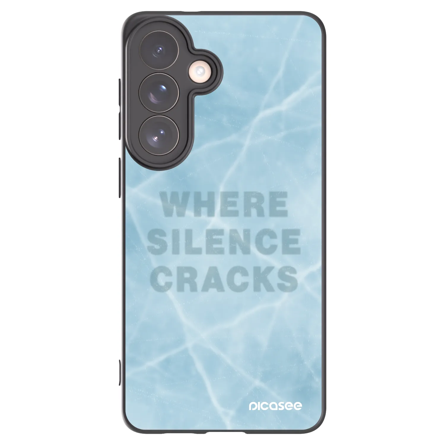 Picasee Samsung Galaxy S26+ Hülle - Schwarzes Silikon - SILENCE