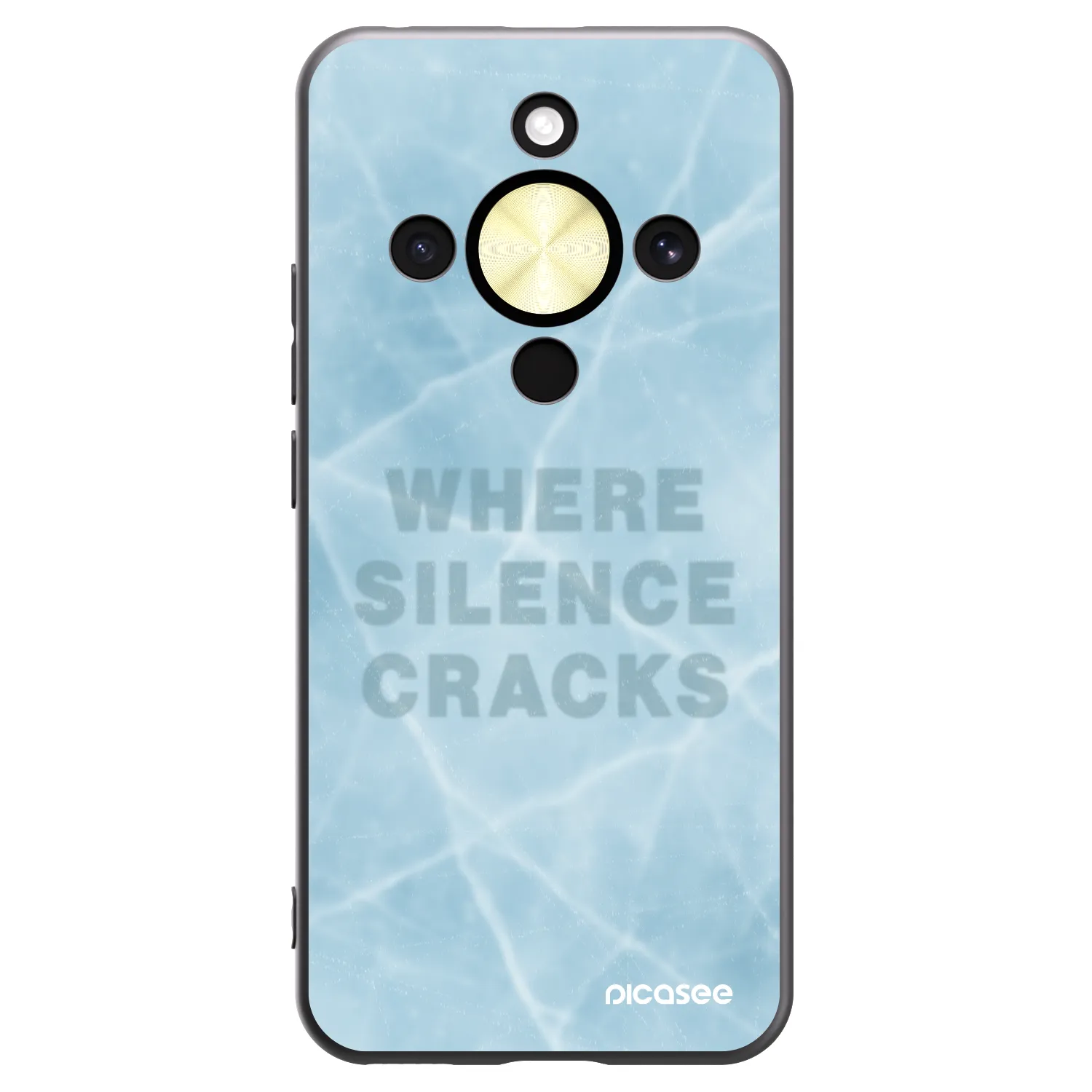 Picasee Honor Magic8 Lite 5G Hülle - Schwarzes Silikon - SILENCE