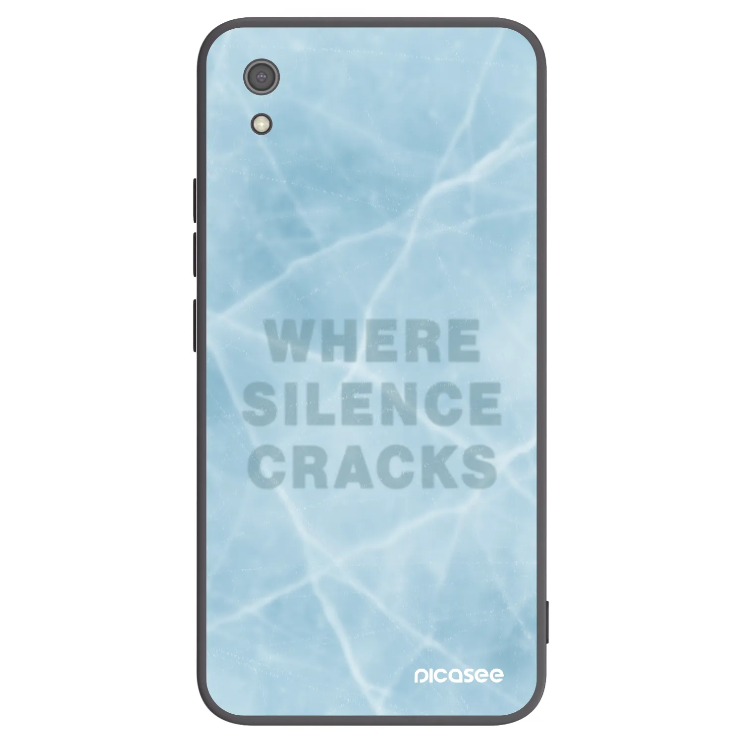 Picasee Xiaomi Redmi 7A Hülle - Schwarzes Silikon - SILENCE
