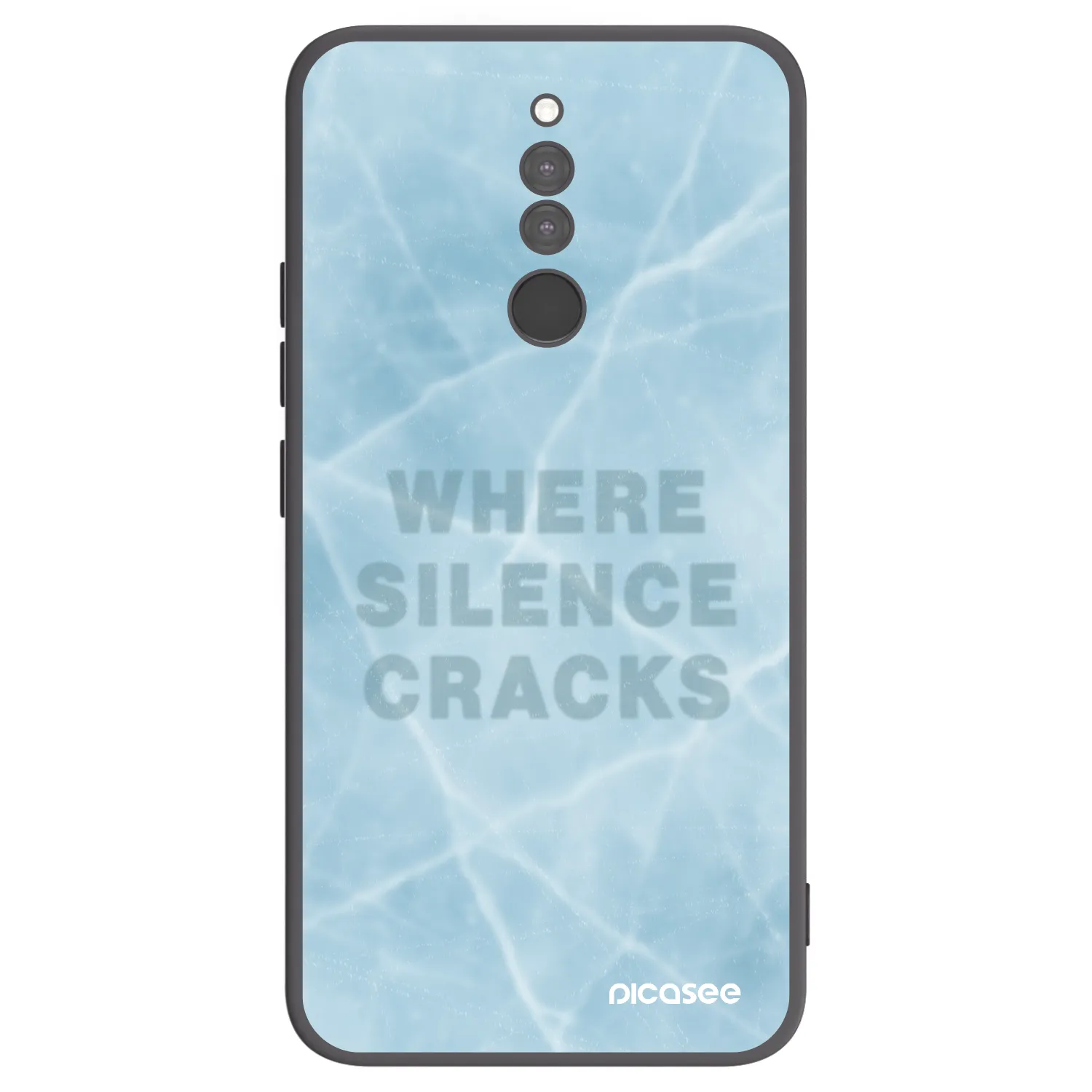 Picasee Xiaomi Redmi 8 Hülle - Schwarzes Silikon - SILENCE