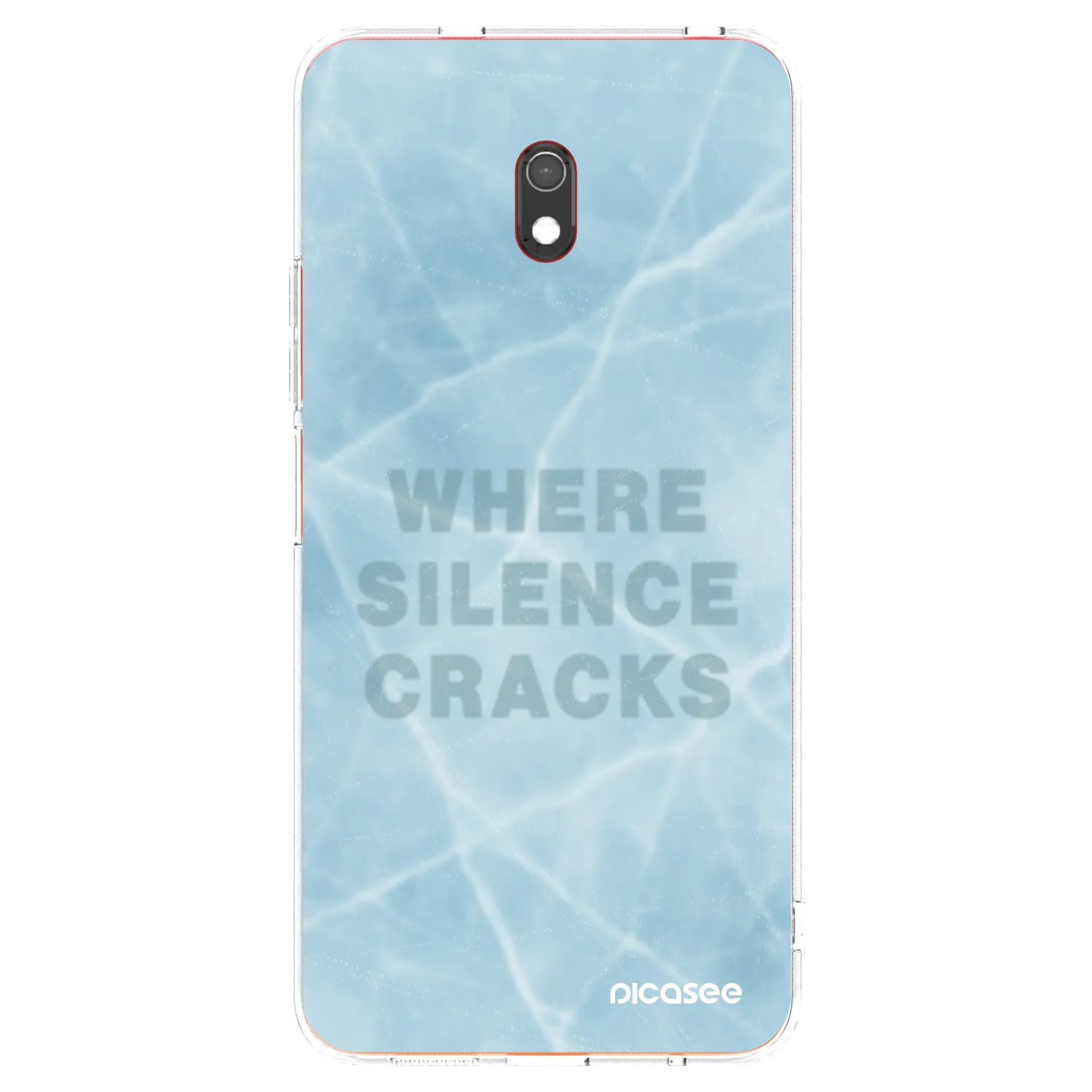Picasee Xiaomi Redmi 8A Hülle - Transparentes Silikon - SILENCE