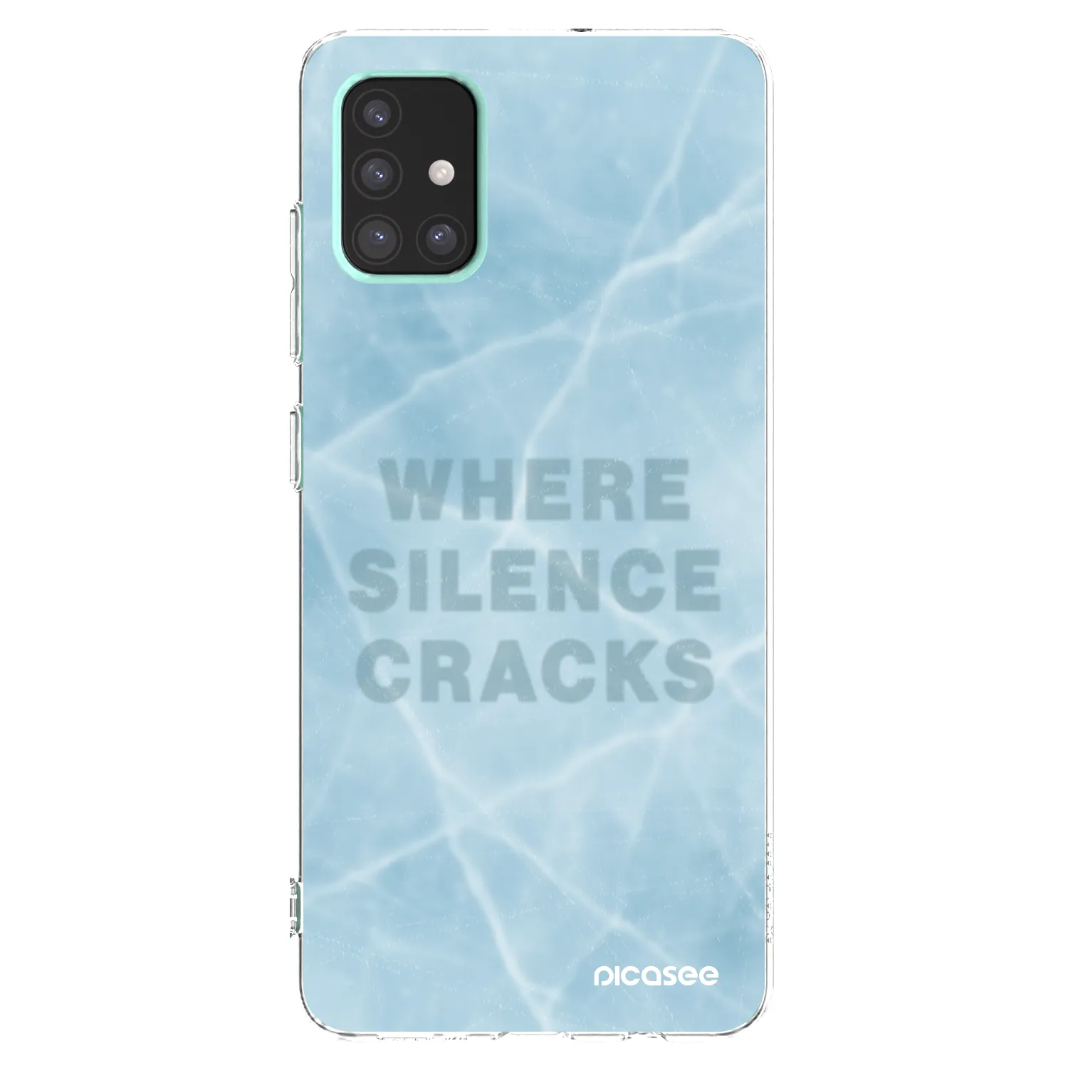 Picasee Samsung Galaxy A51 A515F Hülle - Transparentes Silikon - SILENCE