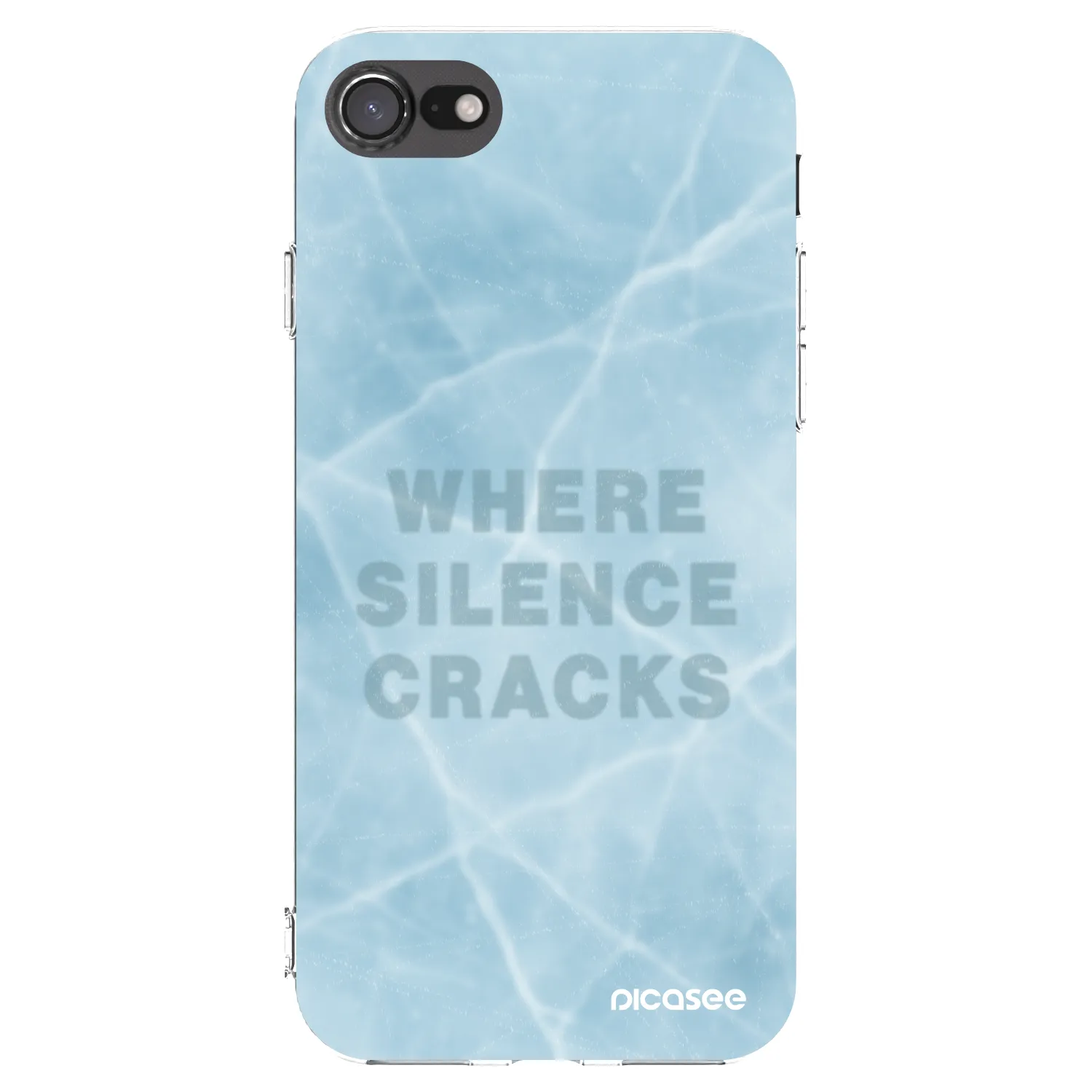 Picasee Apple iPhone SE 2020 Hülle - Transparentes Silikon - SILENCE