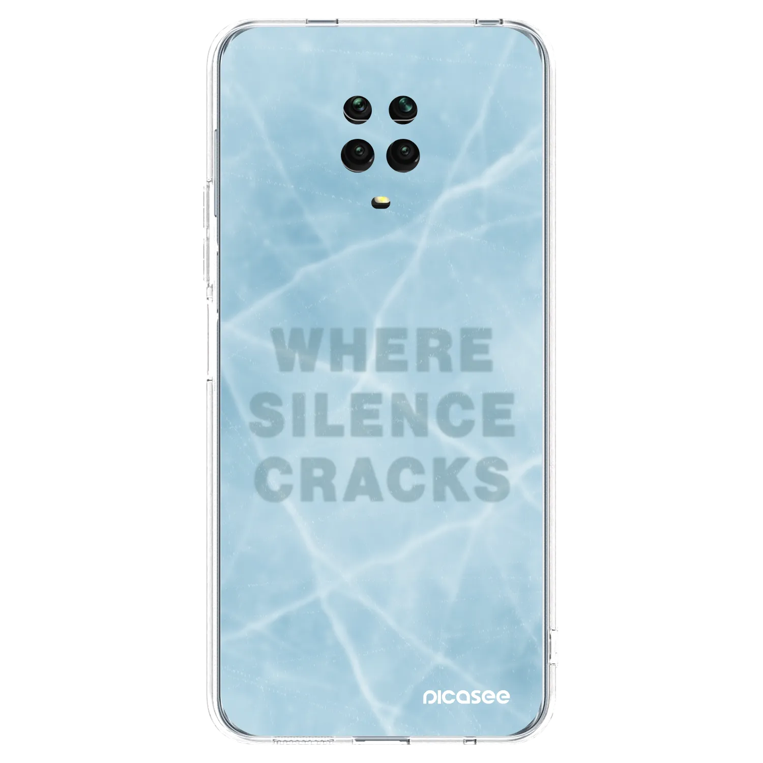 Picasee Xiaomi Redmi Note 9 Pro Hülle - Transparentes Silikon - SILENCE