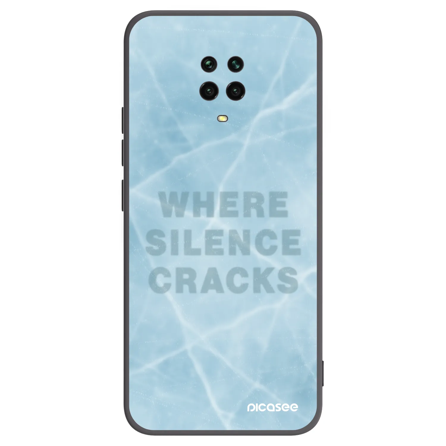 Picasee Xiaomi Redmi Note 9 Pro Hülle - Schwarzes Silikon - SILENCE