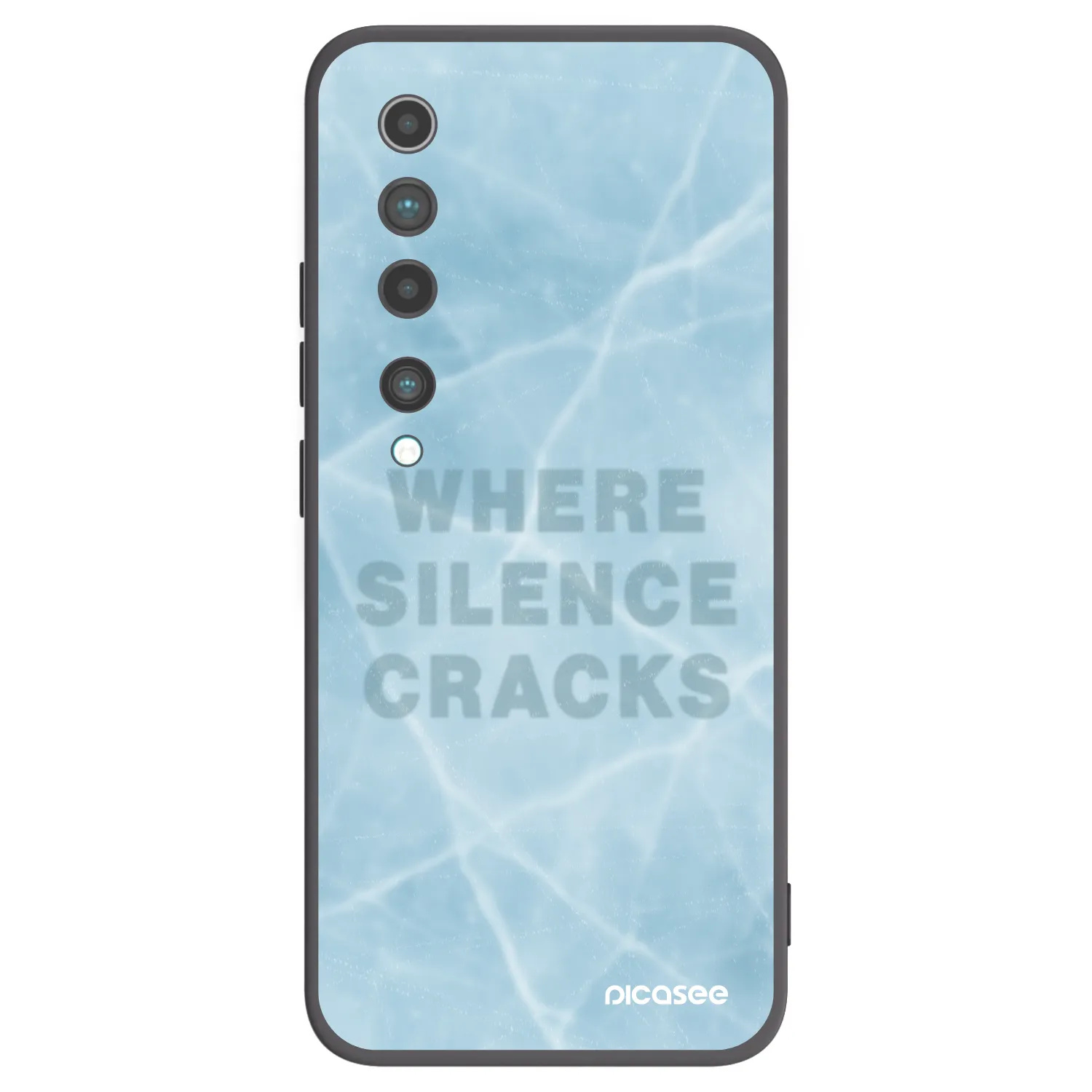 Picasee Xiaomi Mi 10 Hülle - Schwarzes Silikon - SILENCE