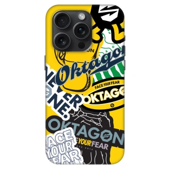 Hülle für Apple iPhone 15 Pro - OKTAGON - Logo Archive