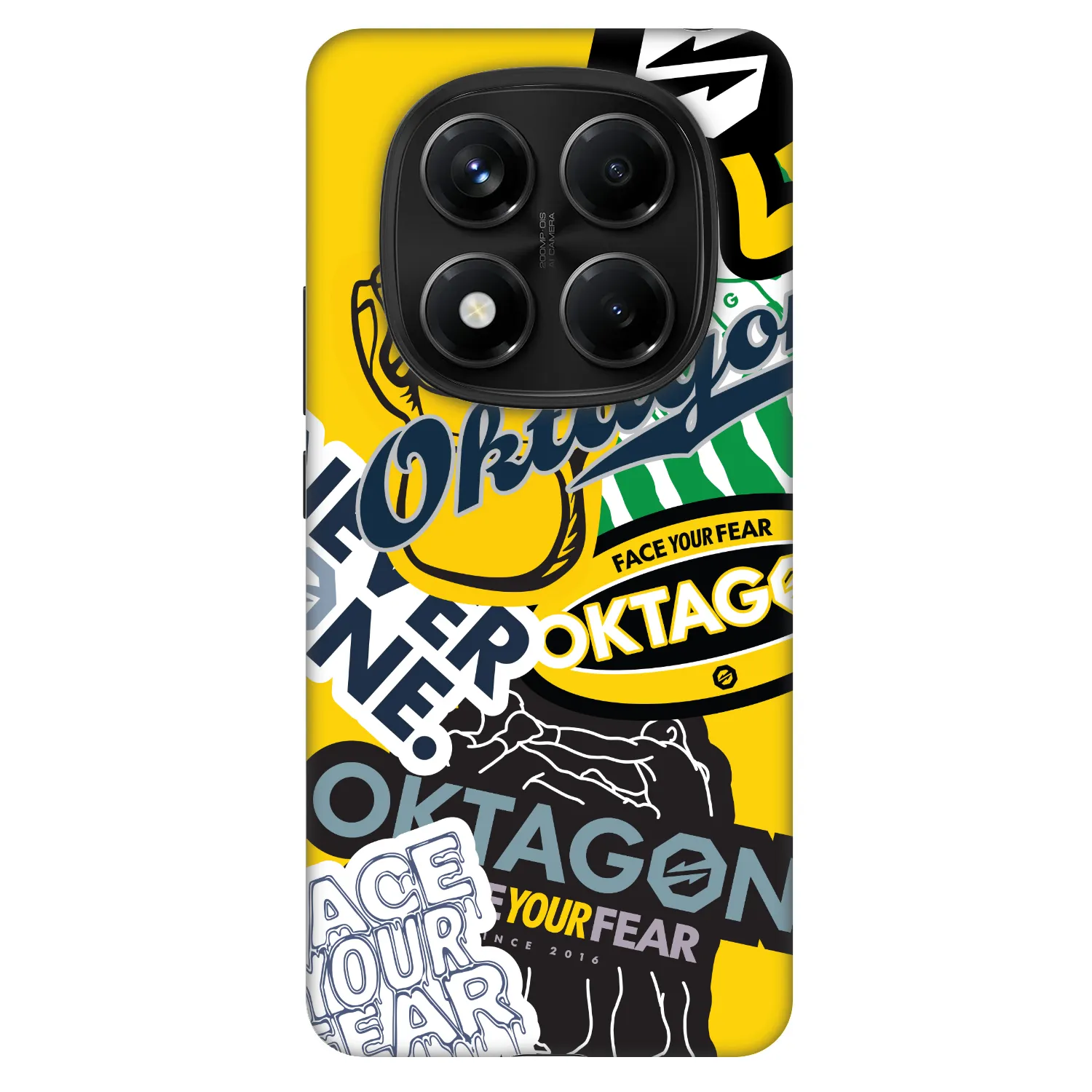Picasee Fashion Case für Xiaomi Redmi Note 14 Pro 5G - OKTAGON - Logo Archive
