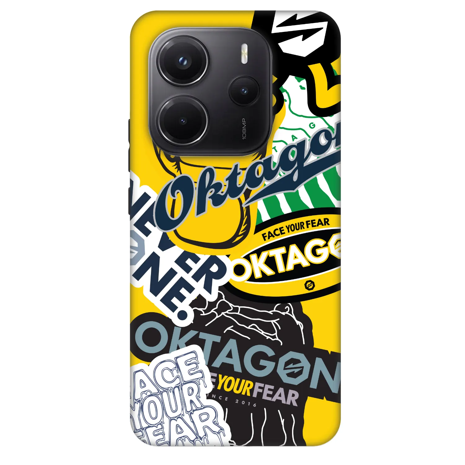 Picasee Fashion Case für Xiaomi Redmi Note 14 5G - OKTAGON - Logo Archive