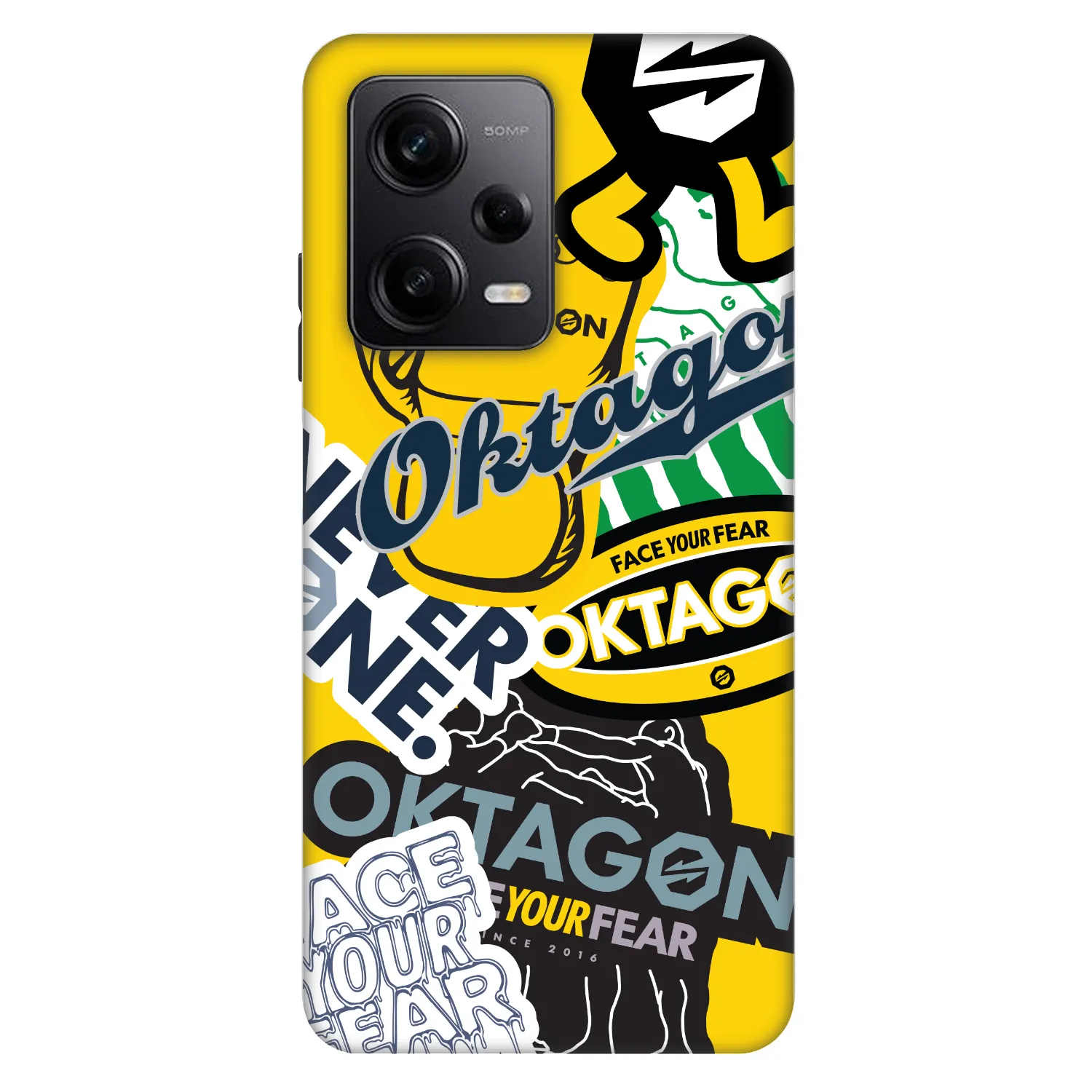 Picasee Fashion Case für Xiaomi Redmi Note 12 Pro+ 5G - OKTAGON - Logo Archive