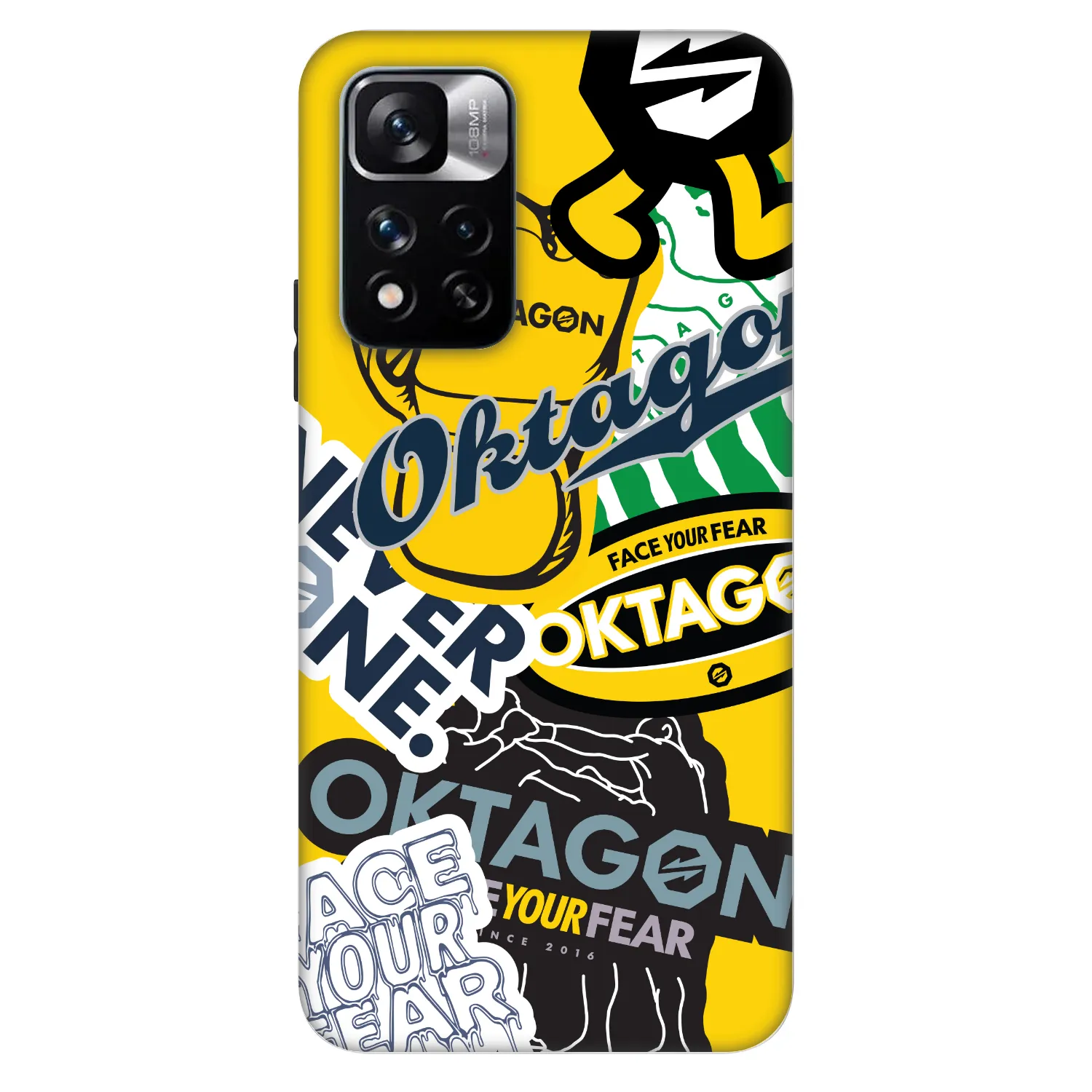 Picasee Fashion Case für Xiaomi Redmi Note 11 Pro 5G - OKTAGON - Logo Archive
