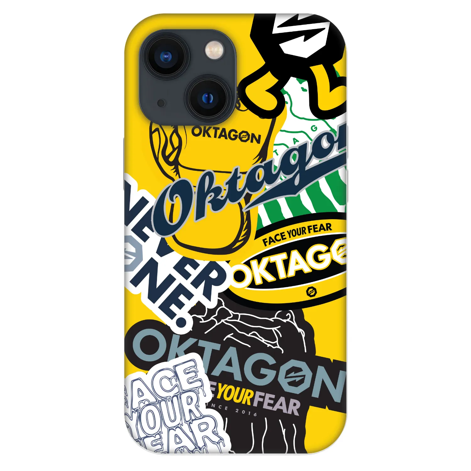 Picasee Fashion Case für Apple iPhone 13 mini - OKTAGON - Logo Archive