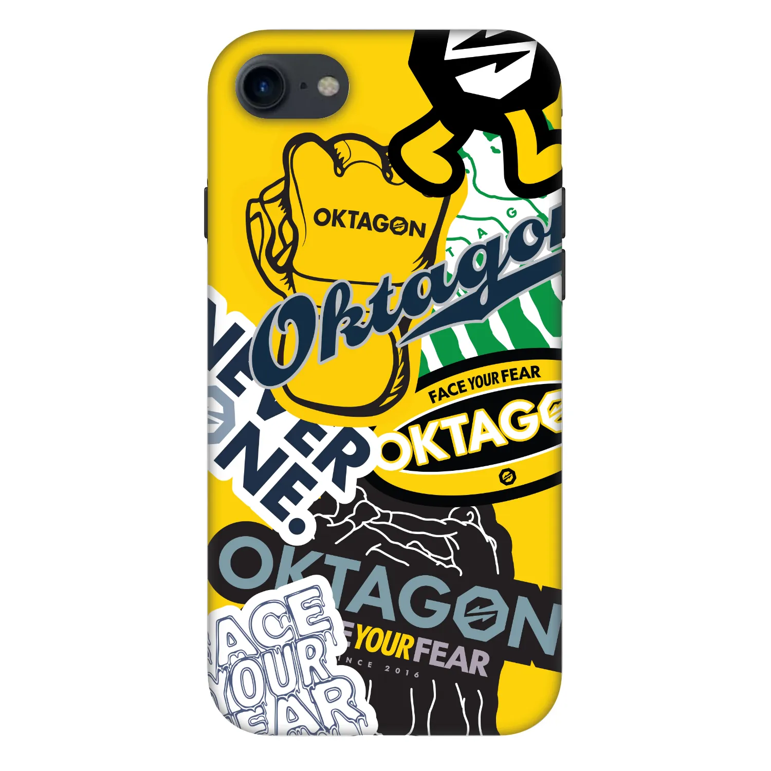 Picasee Fashion Case für Apple iPhone 8 - OKTAGON - Logo Archive