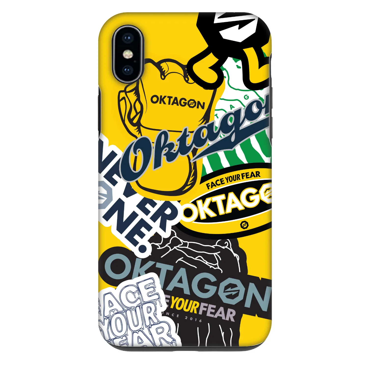 Picasee Fashion Case für Apple iPhone XS Max - OKTAGON - Logo Archive