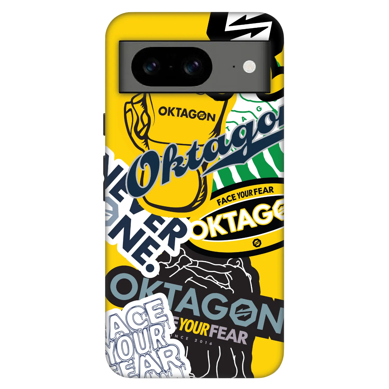 Picasee Fashion Case für Google Pixel 8 Pro - OKTAGON - Logo Archive