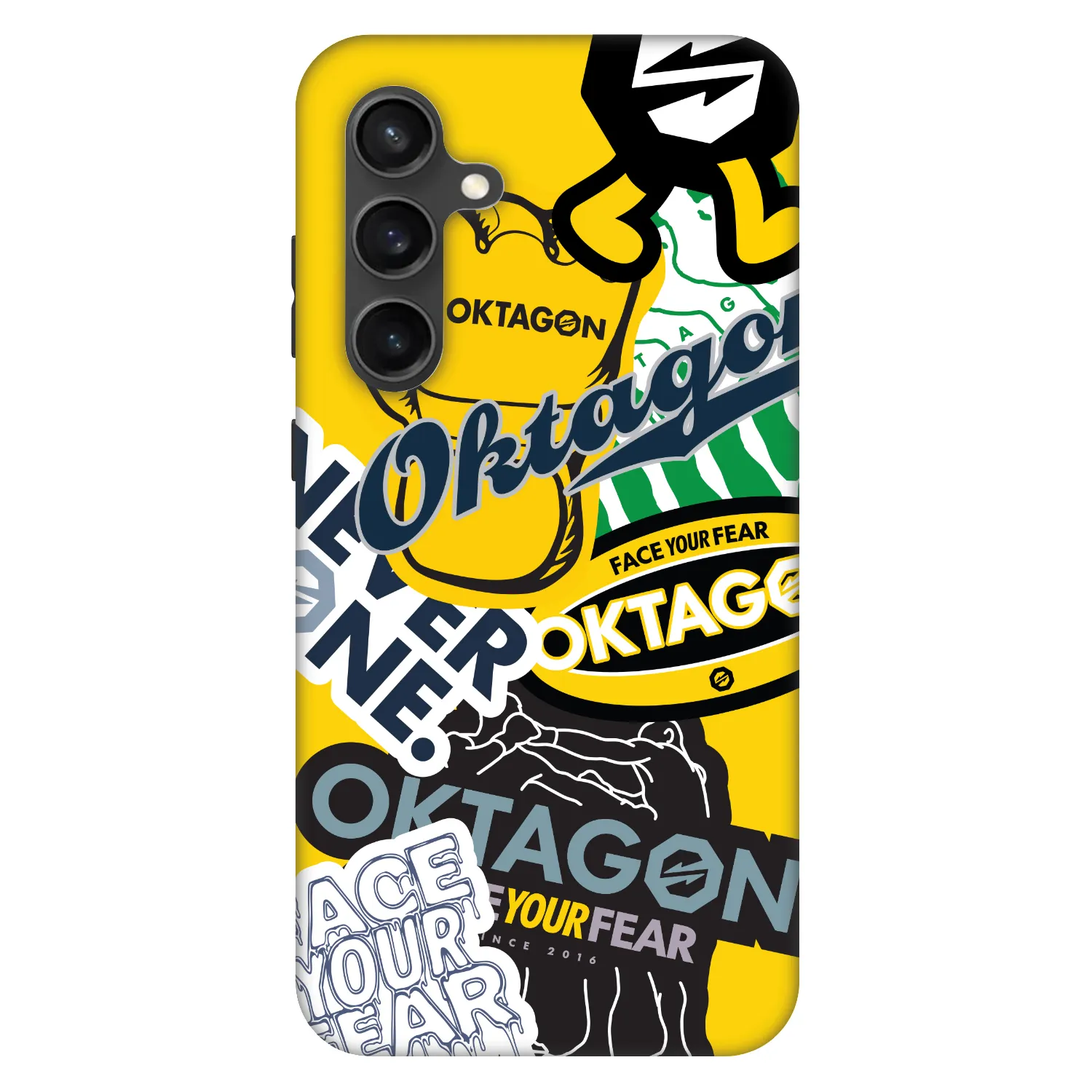 Picasee Fashion Case für Samsung Galaxy S24 FE S721B - OKTAGON - Logo Archive