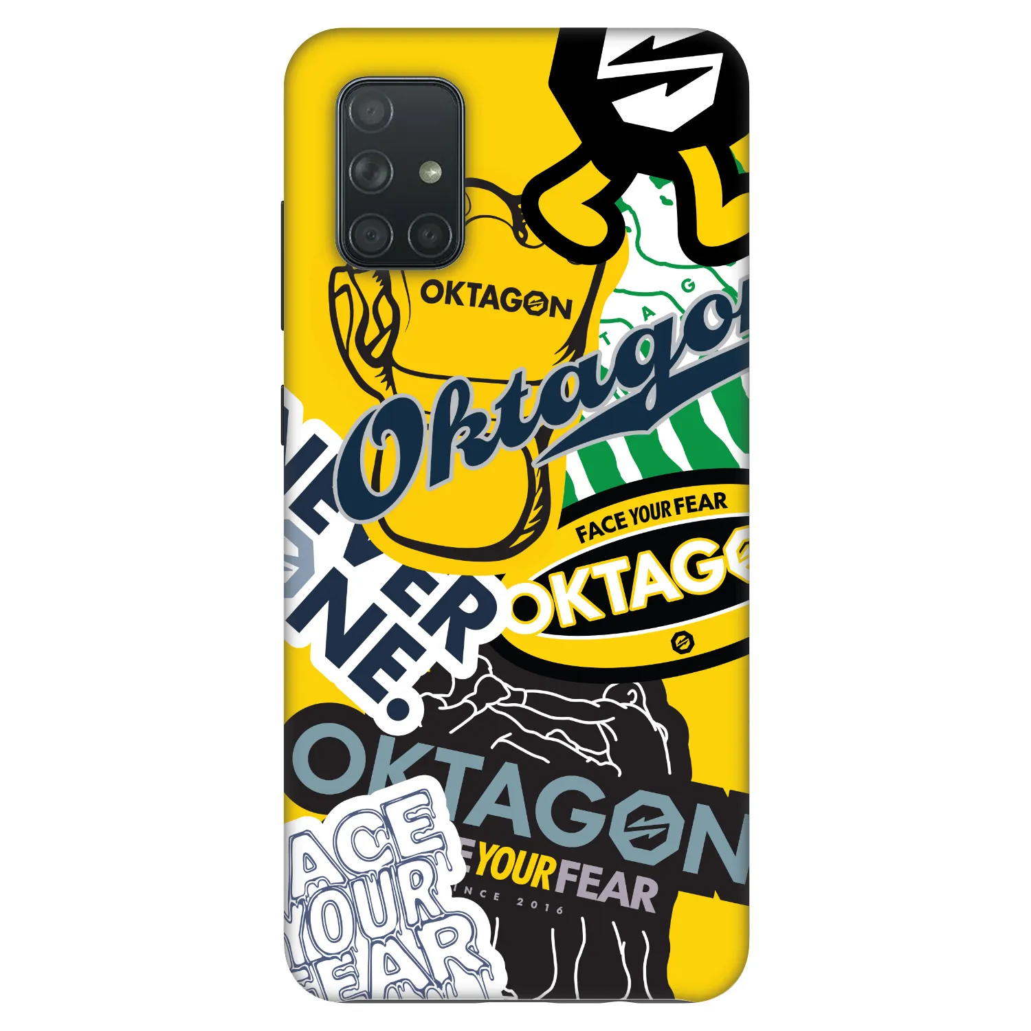Picasee Fashion Case für Samsung Galaxy A71 A715F - OKTAGON - Logo Archive