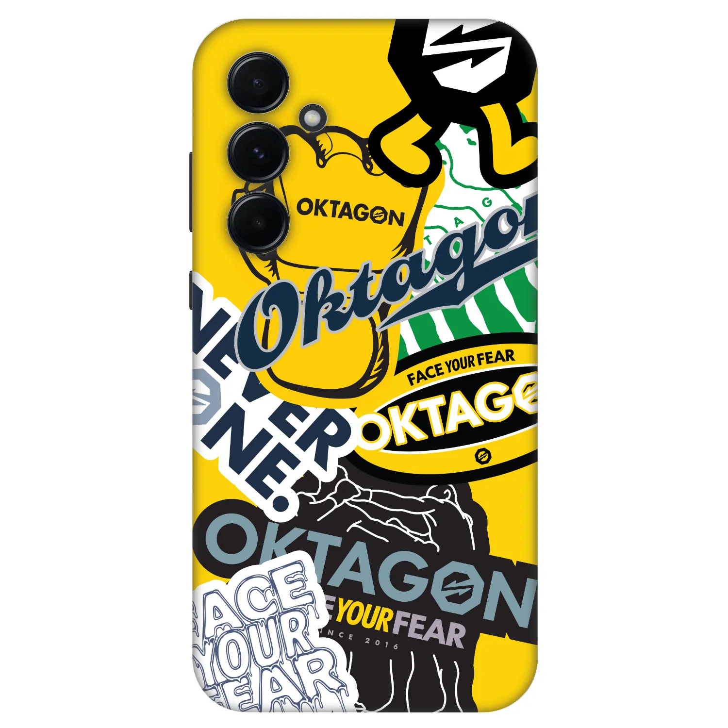 Picasee Fashion Case für Samsung Galaxy A55 5G A556B - OKTAGON - Logo Archive