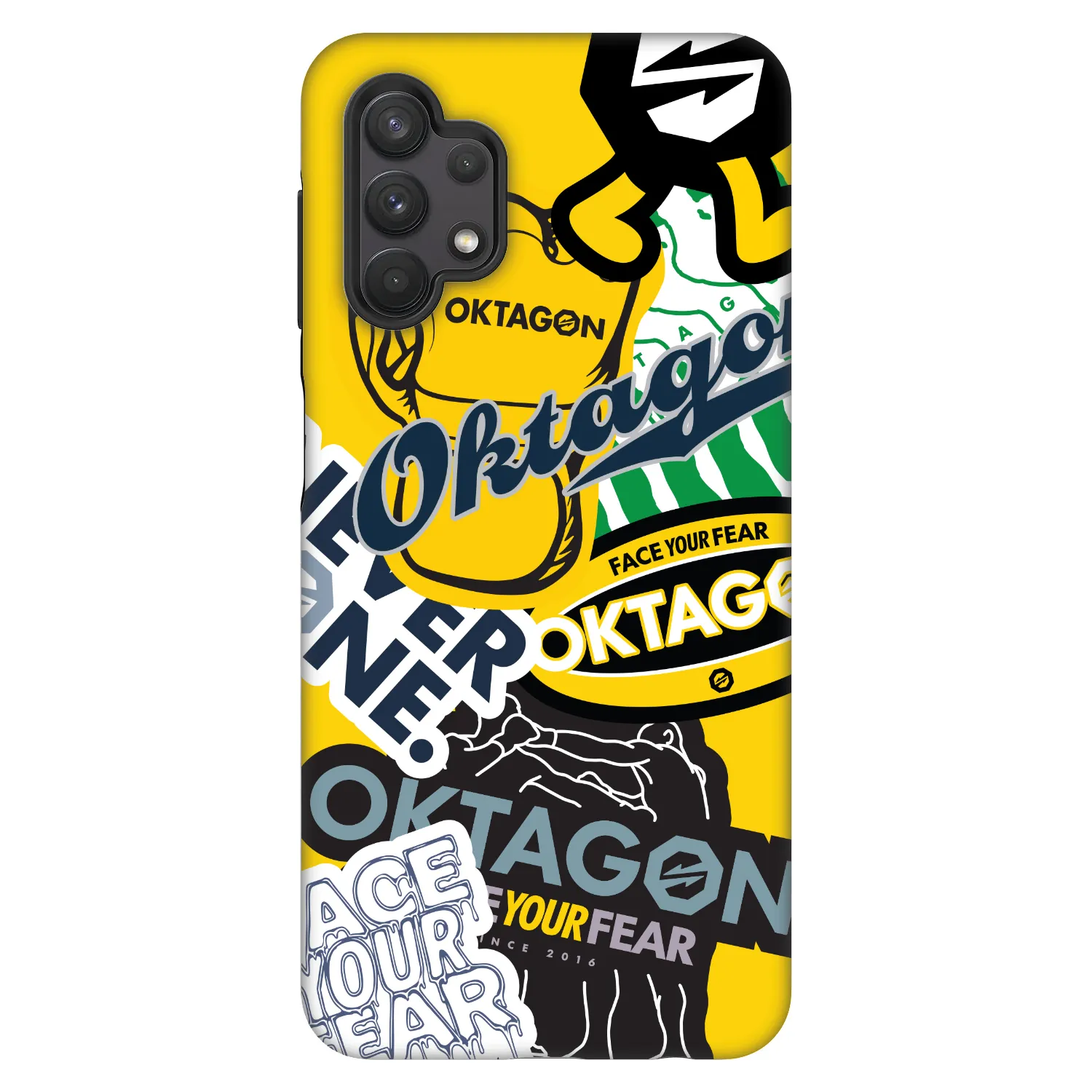 Picasee Fashion Case für Samsung Galaxy A32 5G A326B - OKTAGON - Logo Archive