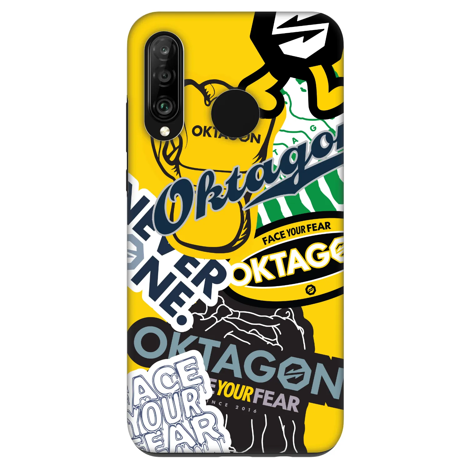 Picasee Fashion Case für Huawei P30 Lite - OKTAGON - Logo Archive