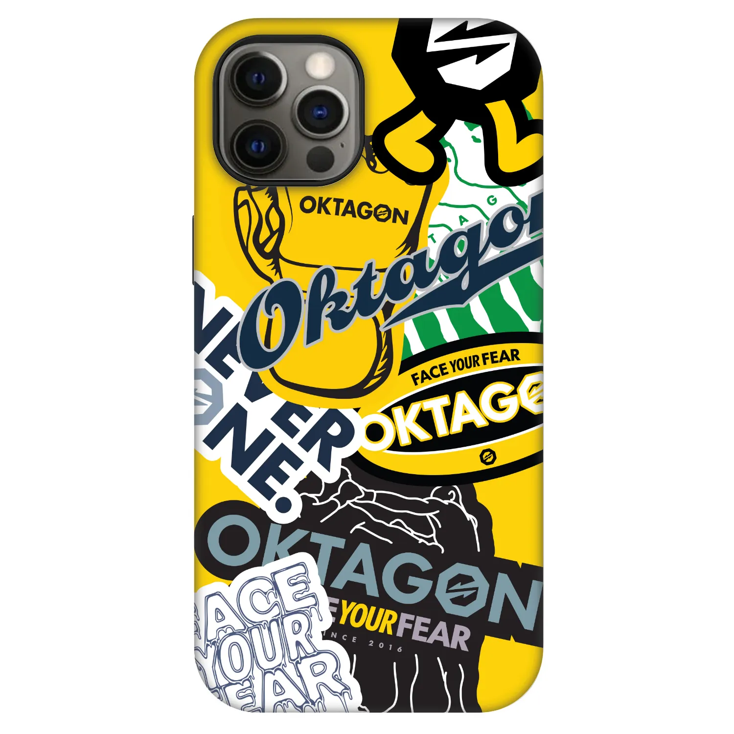 Picasee Fashion Case MagSafe für Apple iPhone 12 Pro - OKTAGON - Logo Archive