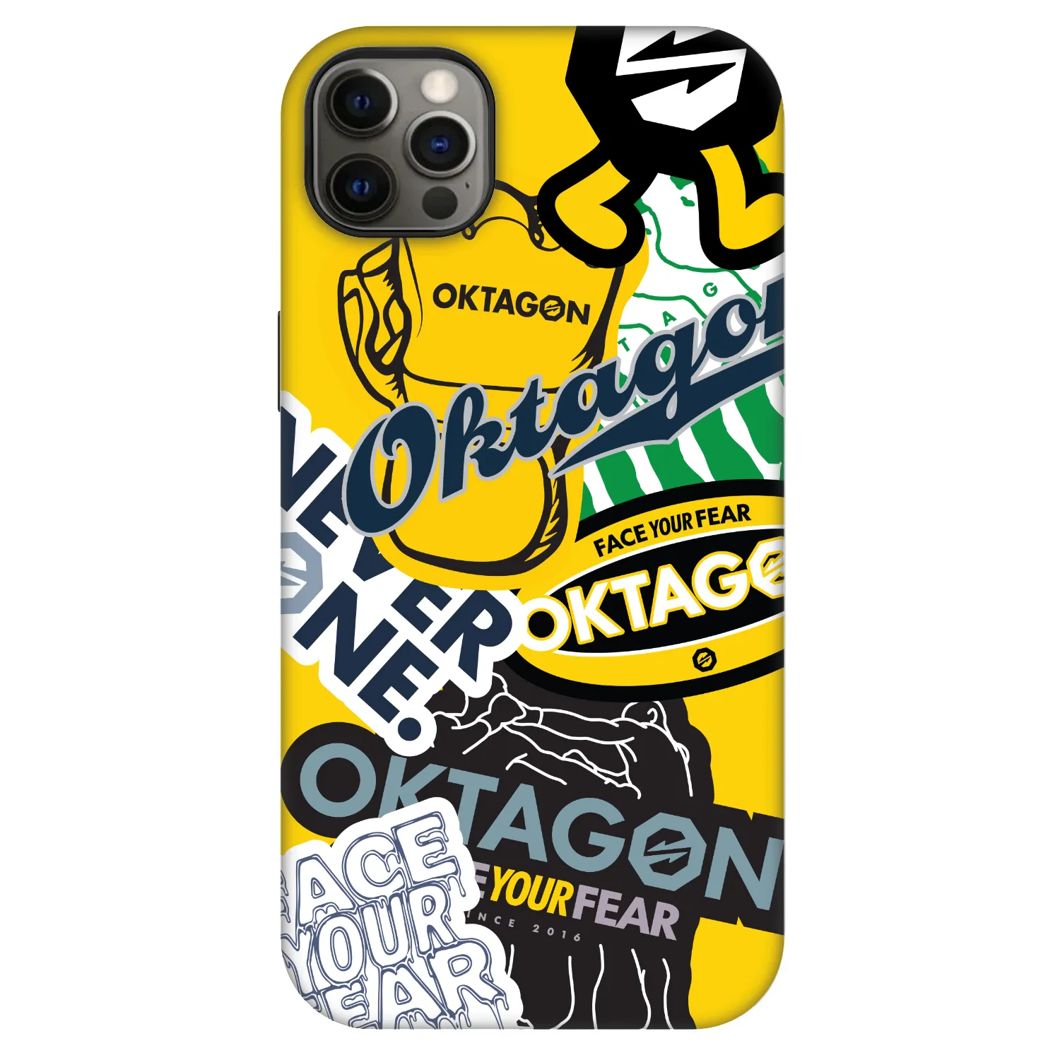 Picasee Fashion Case MagSafe für Apple iPhone 12 Pro Max - OKTAGON - Logo Archive