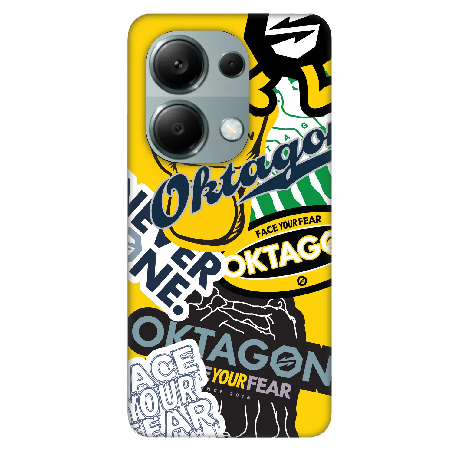 Picasee Fashion Case für Xiaomi Redmi Note 13 Pro 4G - OKTAGON - Logo Archive