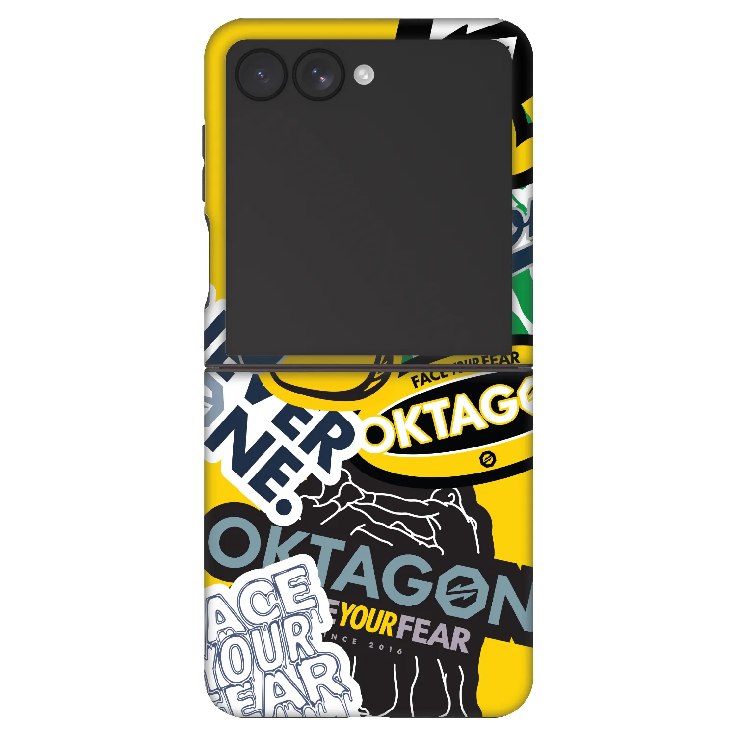 Picasee Fashion Case für Samsung Galaxy Z Flip7 5G - OKTAGON - Logo Archive