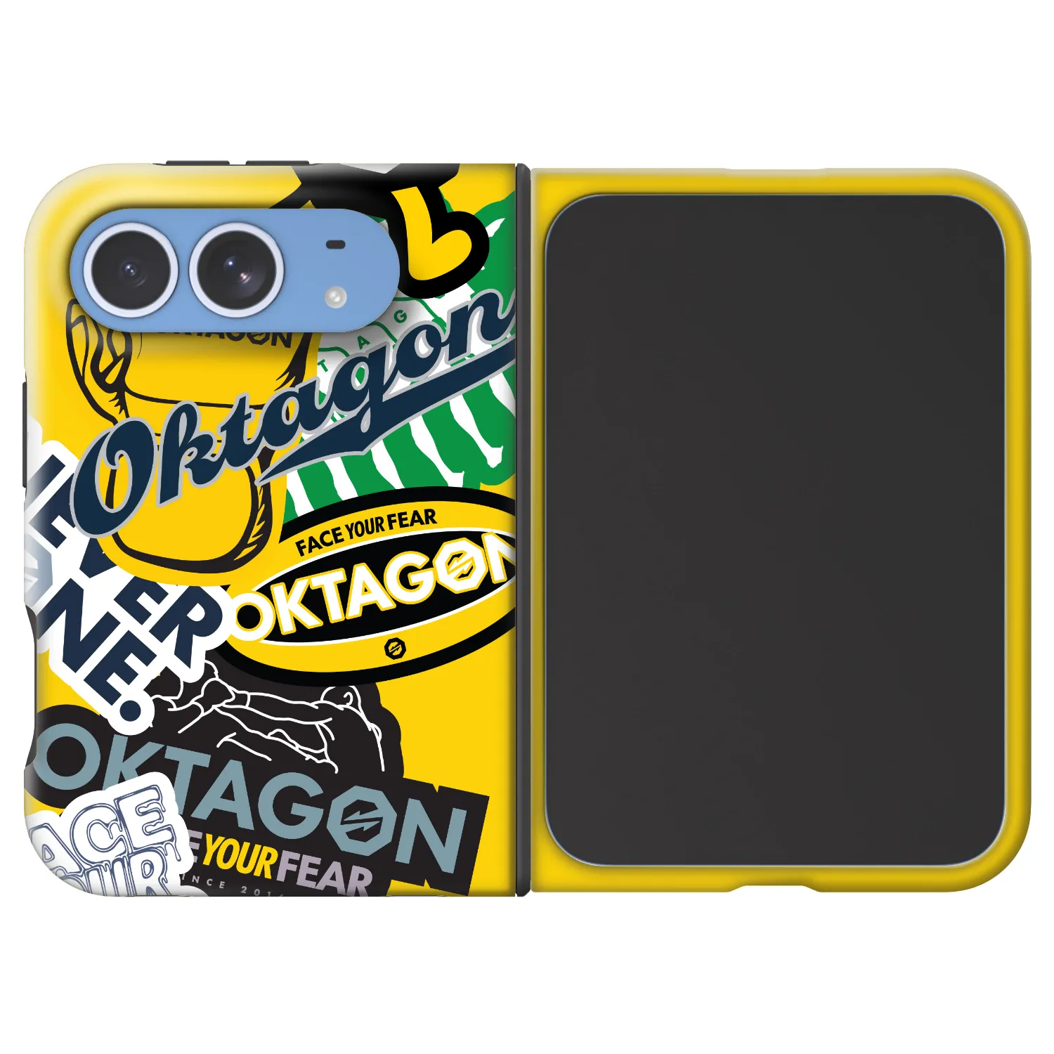 Picasee Fashion Case MagSafe für Apple iPhone Duo - OKTAGON - Logo Archive