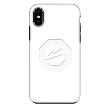 Hülle für Apple iPhone X/XS - OKTAGON - Ghost Logo