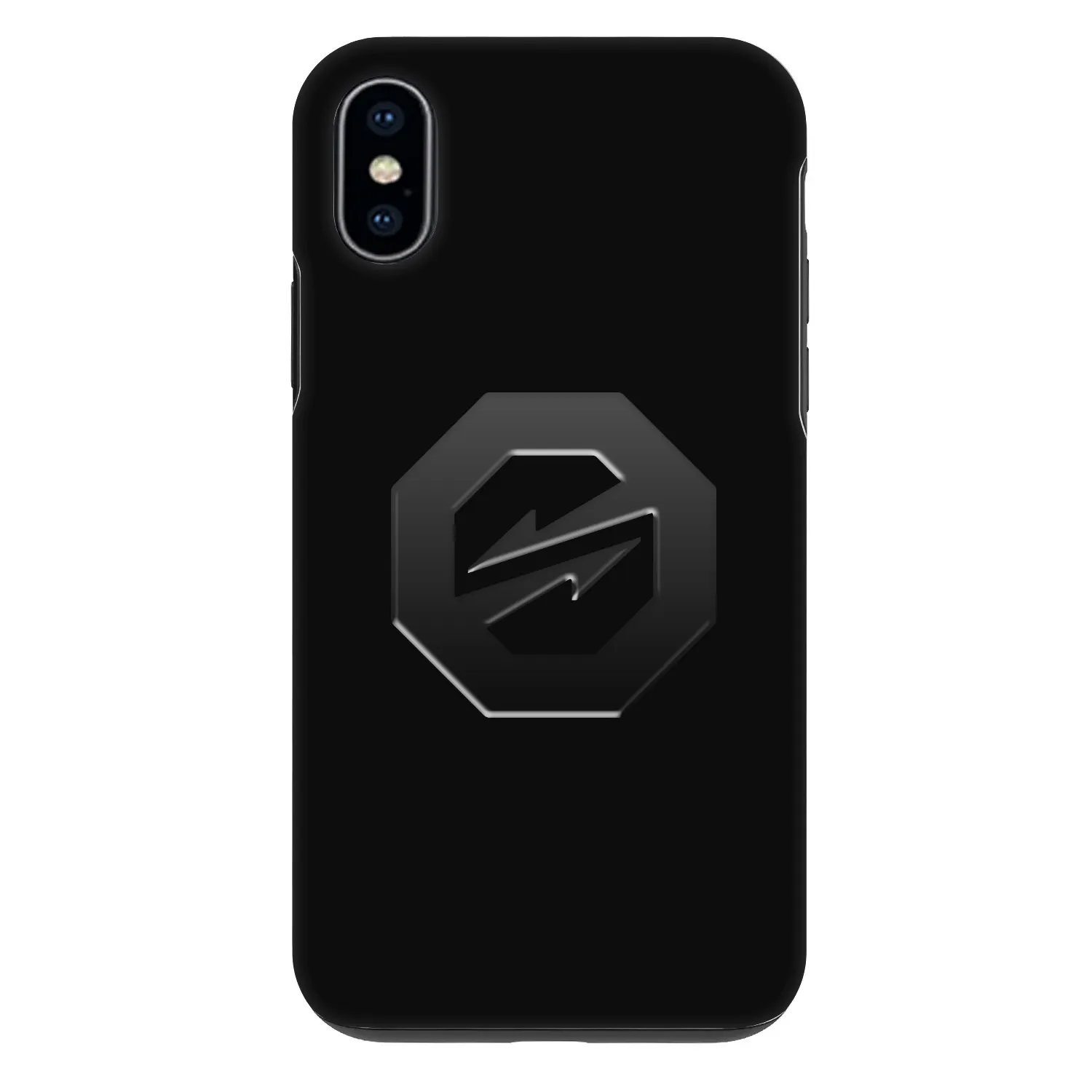 Picasee Fashion Case für Apple iPhone X/XS - OKTAGON - Stealth Logo