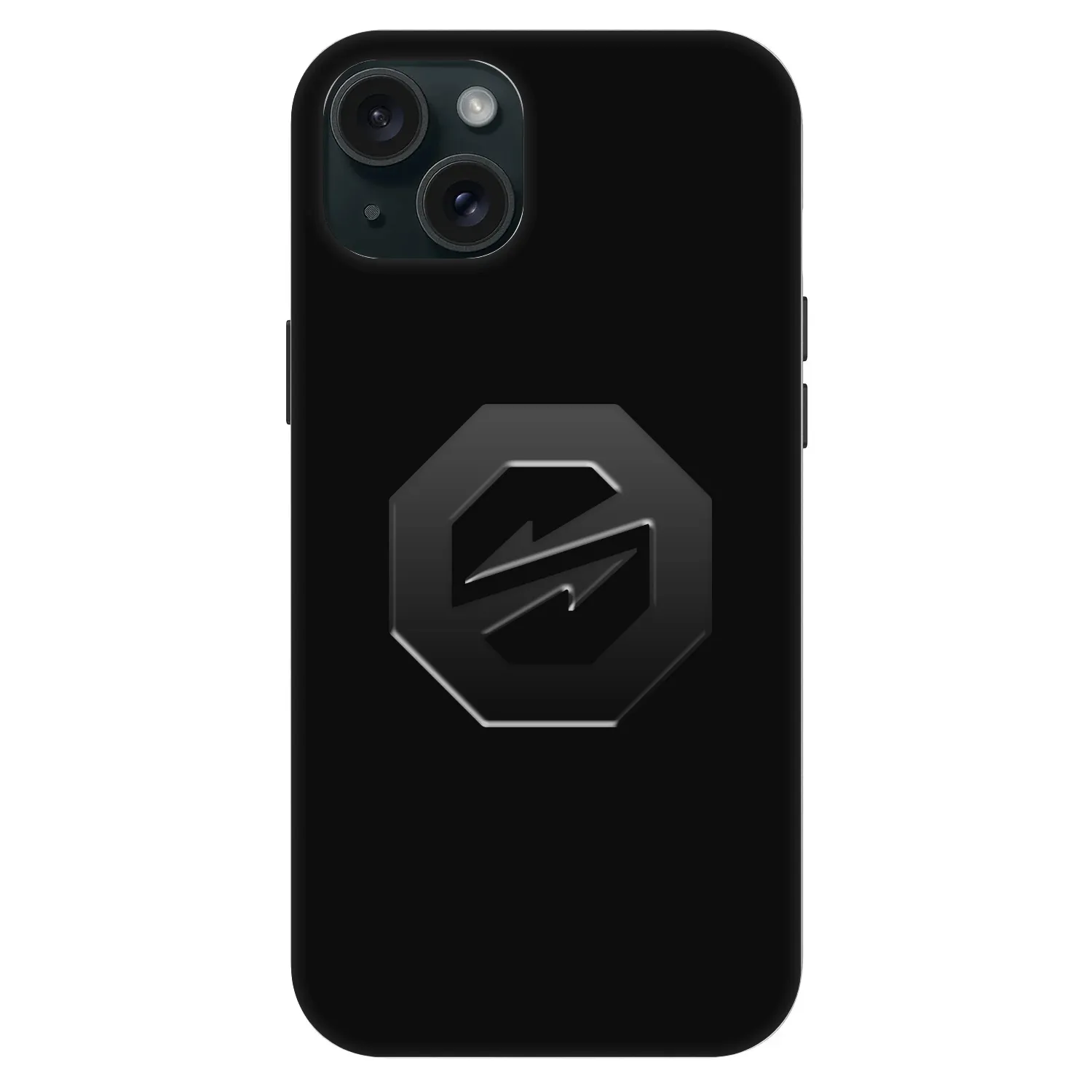 Picasee Fashion Case MagSafe für Apple iPhone 15 Plus - OKTAGON - Stealth Logo