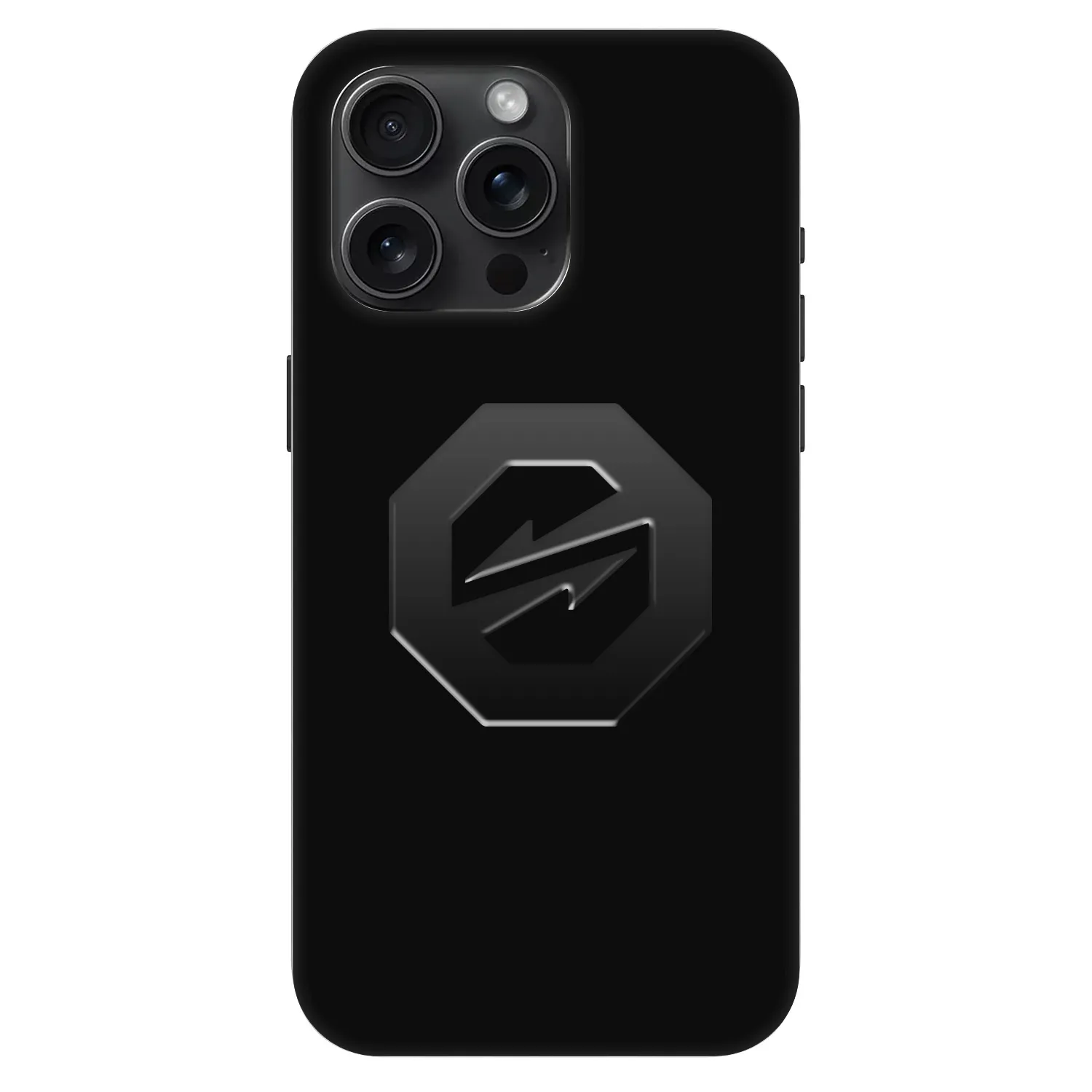 Picasee Fashion Case MagSafe für Apple iPhone 15 Pro Max - OKTAGON - Stealth Logo