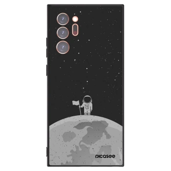 Picasee Samsung Galaxy Note 20 Ultra Hülle - Schwarzes Silikon - Astronaut