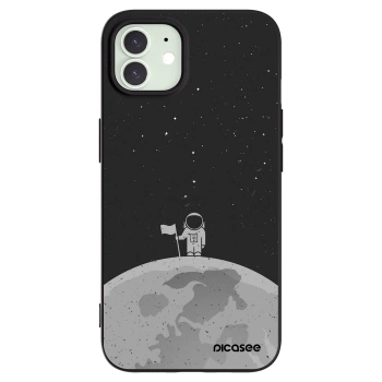 Picasee Apple iPhone 12 Pro Hülle - Schwarzes Silikon - Astronaut